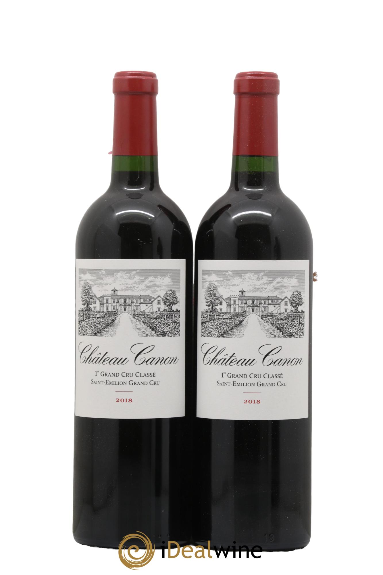 Château Canon 1er Grand Cru Classé B 2018 - Lot de 2 bouteilles - 0