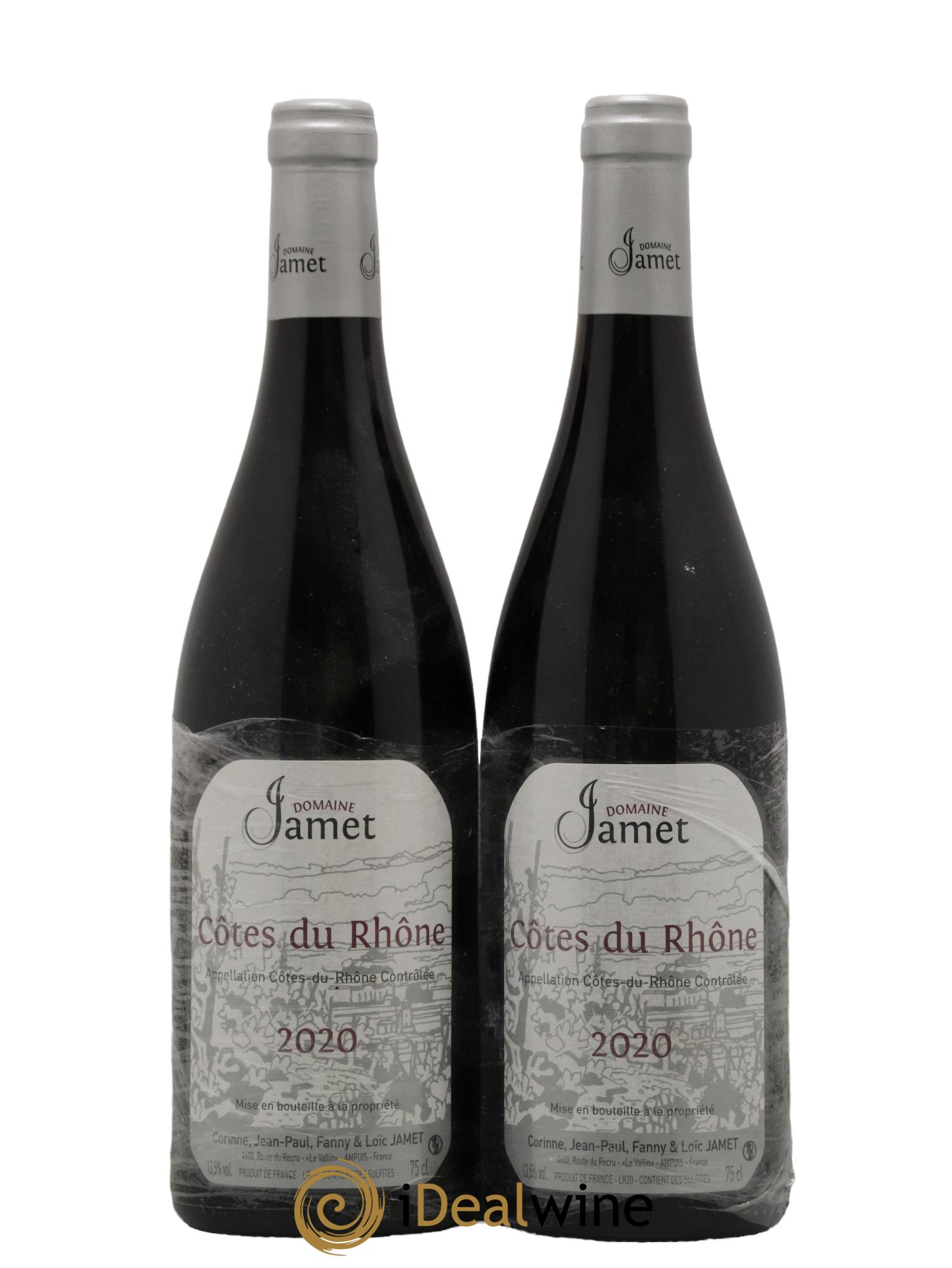 Côtes-du-Rhône Jamet (Domaine) 2020 - Lotto di 2 bottiglie - 0