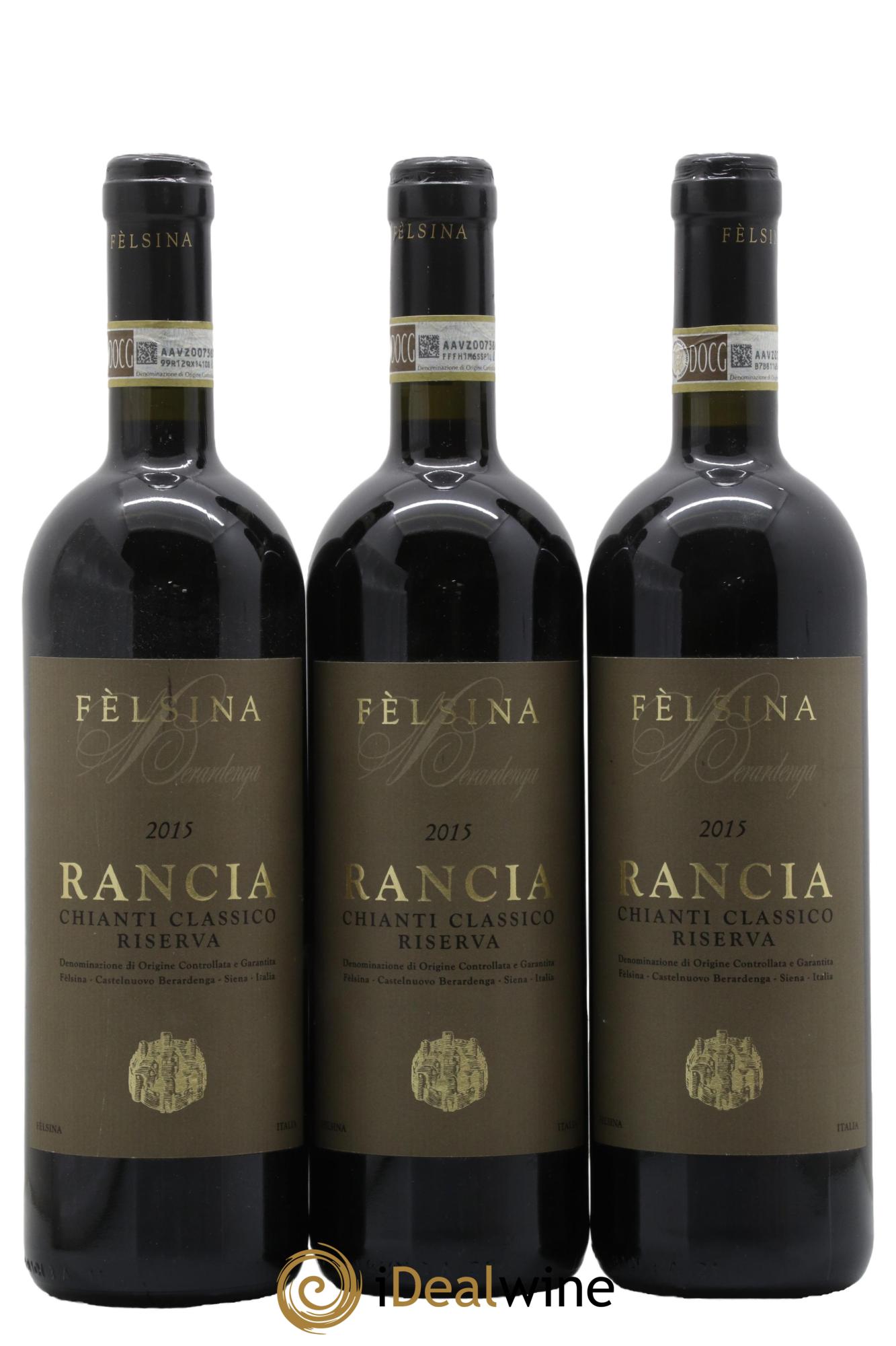 Chianti Classico DOCG Riserva Rancia Felsina 2015 - Lotto di 3 bottiglie - 0