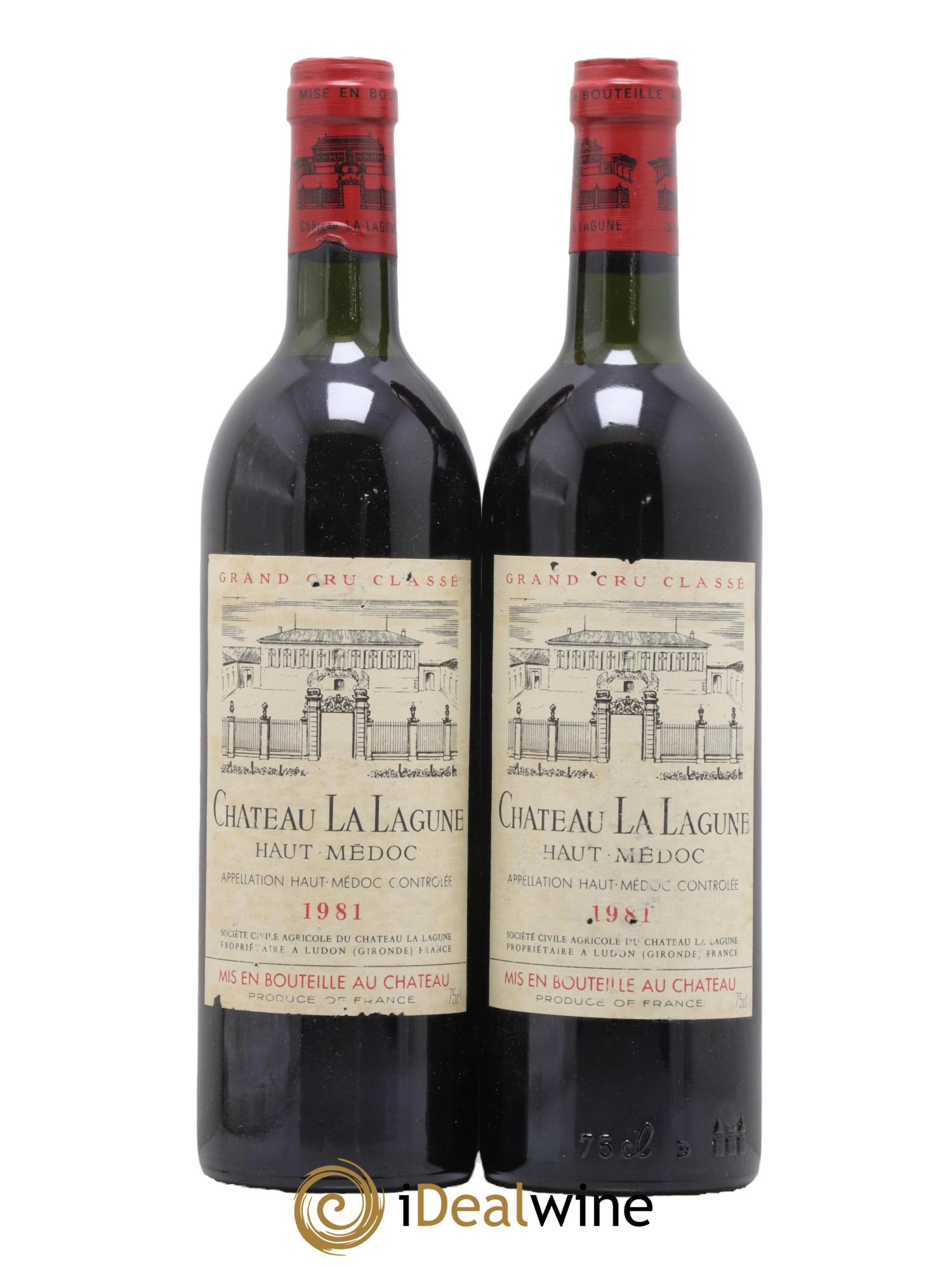 Château la Lagune 3ème Grand Cru Classé 1981 - Lot de 2 bouteilles - 0