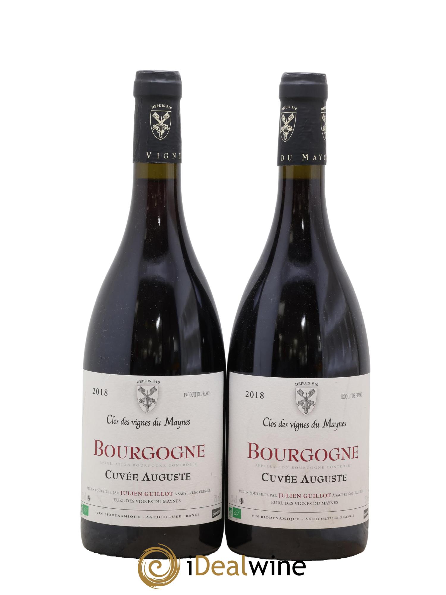 Bourgogne Cuvée Auguste Les Vignes du Maynes 2018 - Lot de 2 bouteilles - 0