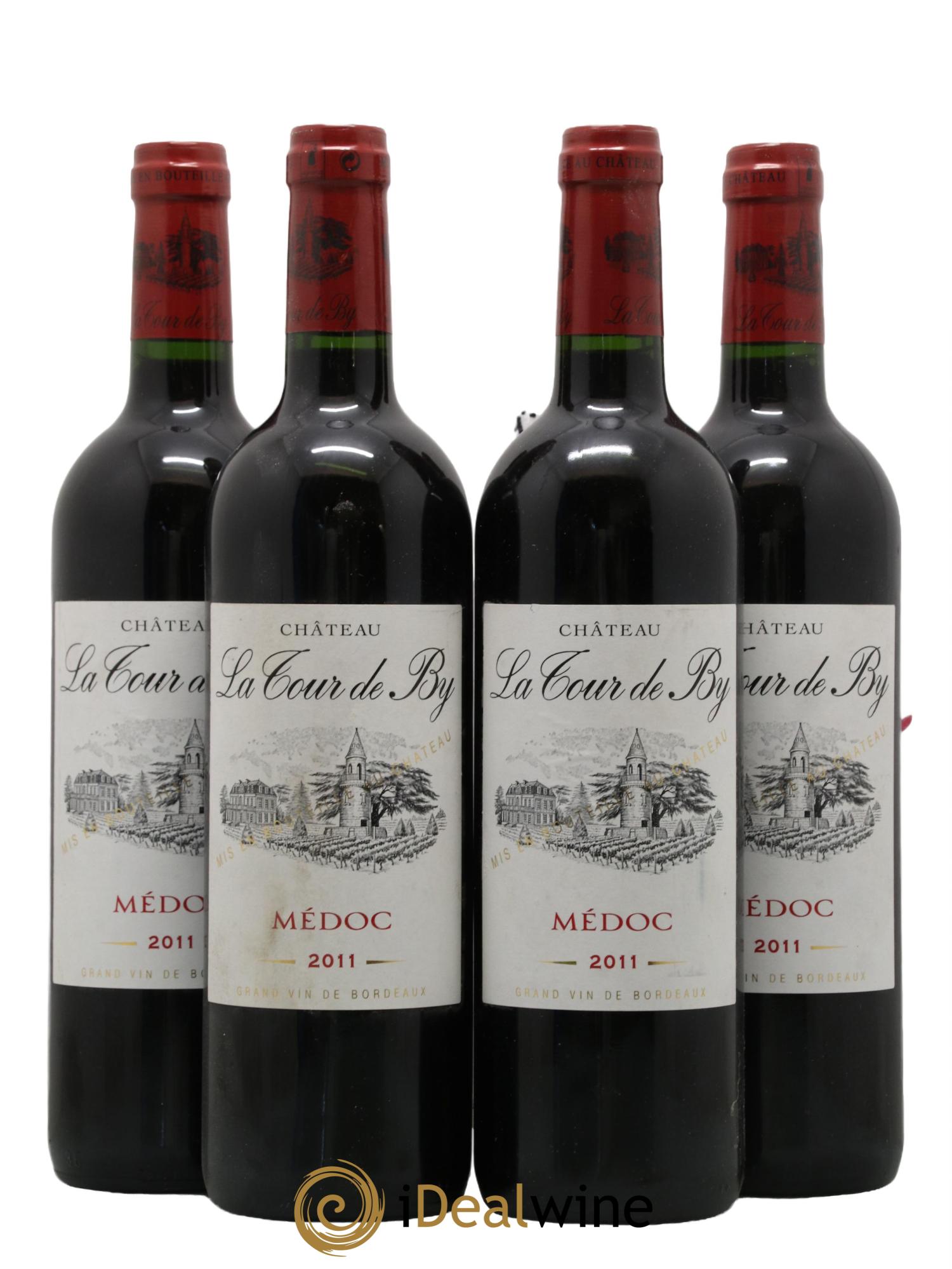 Château La Tour de By Cru Bourgeois 2011 - Lot de 4 bouteilles - 0