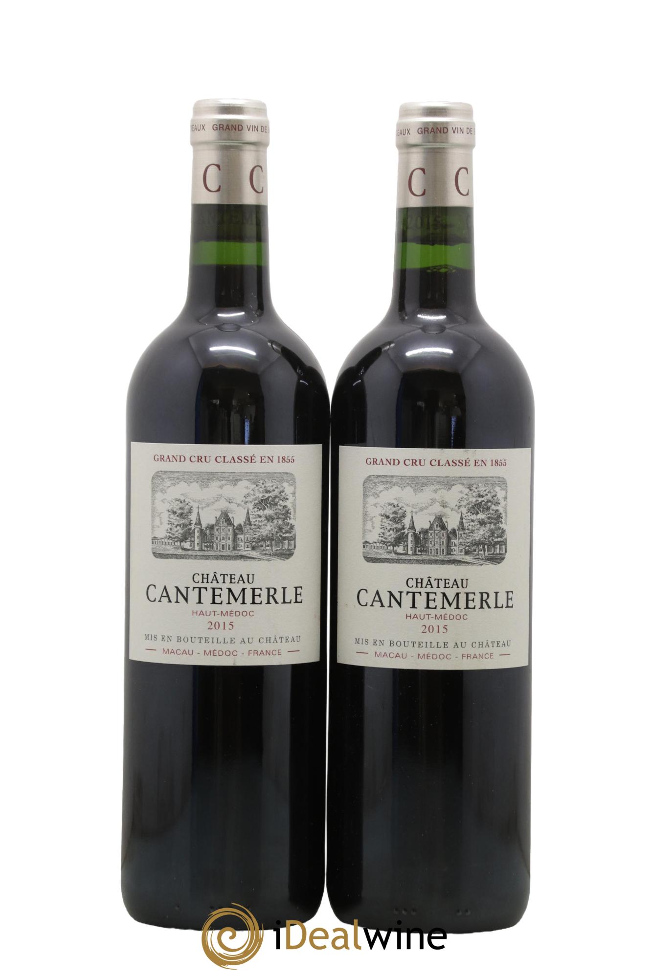 Château Cantemerle 5ème Grand Cru Classé 2015 - Lotto di 2 bottiglie - 0