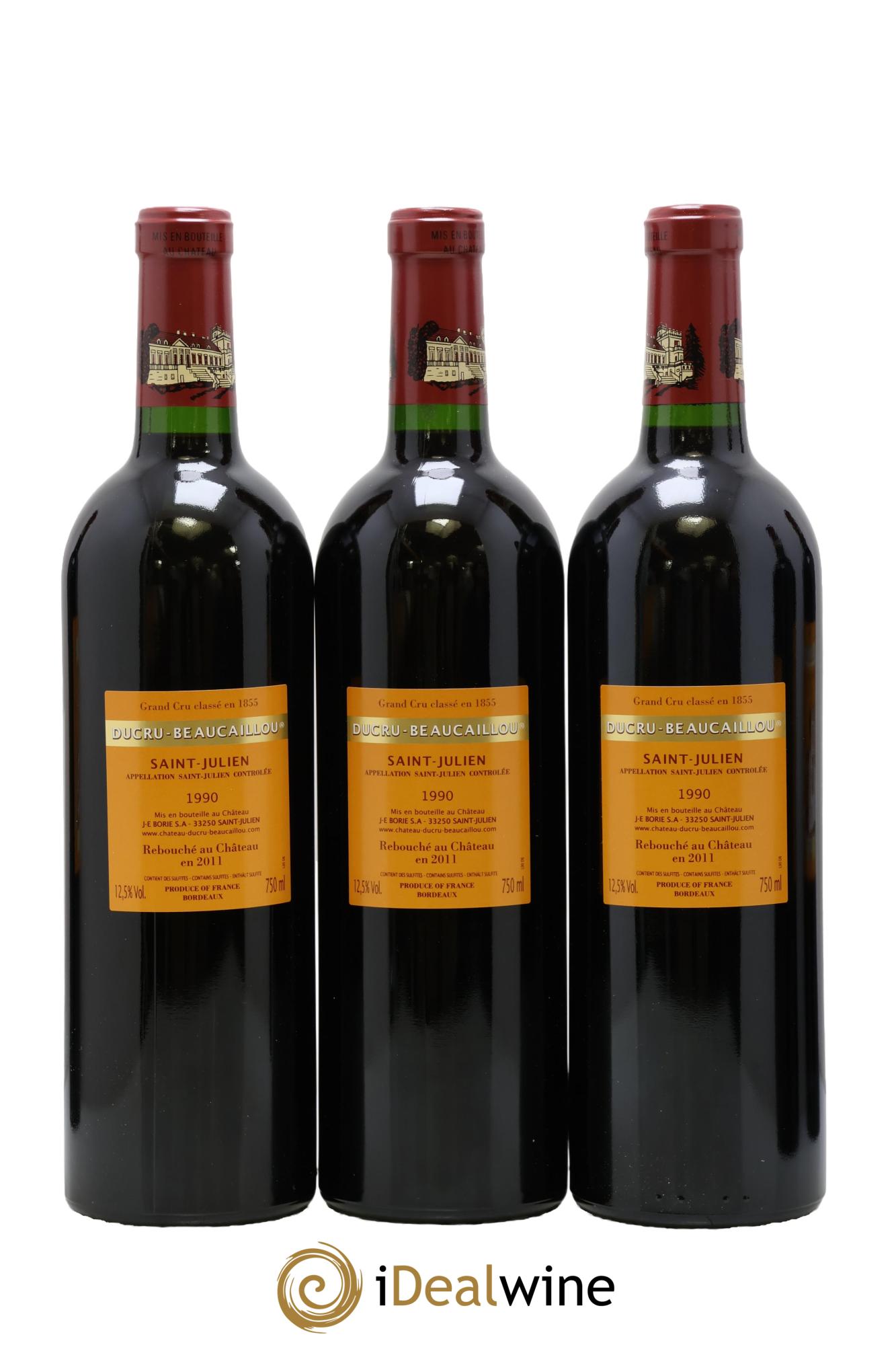 Château Ducru Beaucaillou 2ème Grand Cru Classé 1990 - Lot de 6 bouteilles - 4