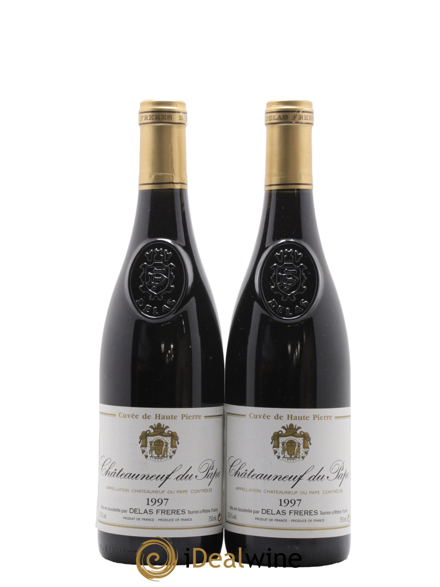 Châteauneuf-du-Pape Haute Pierre Delas Frères 1997 - Lot de 2 bouteilles - 0