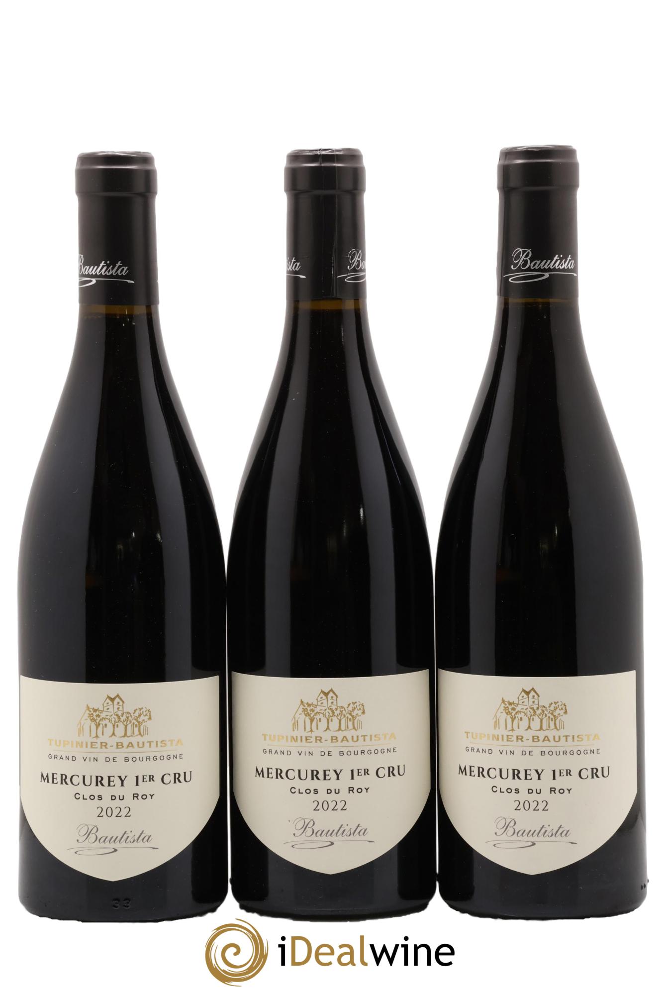 Mercurey 1er Cru Clos du Roy Tupinier Bautista 2022 - Posten von 3 Flaschen - 0