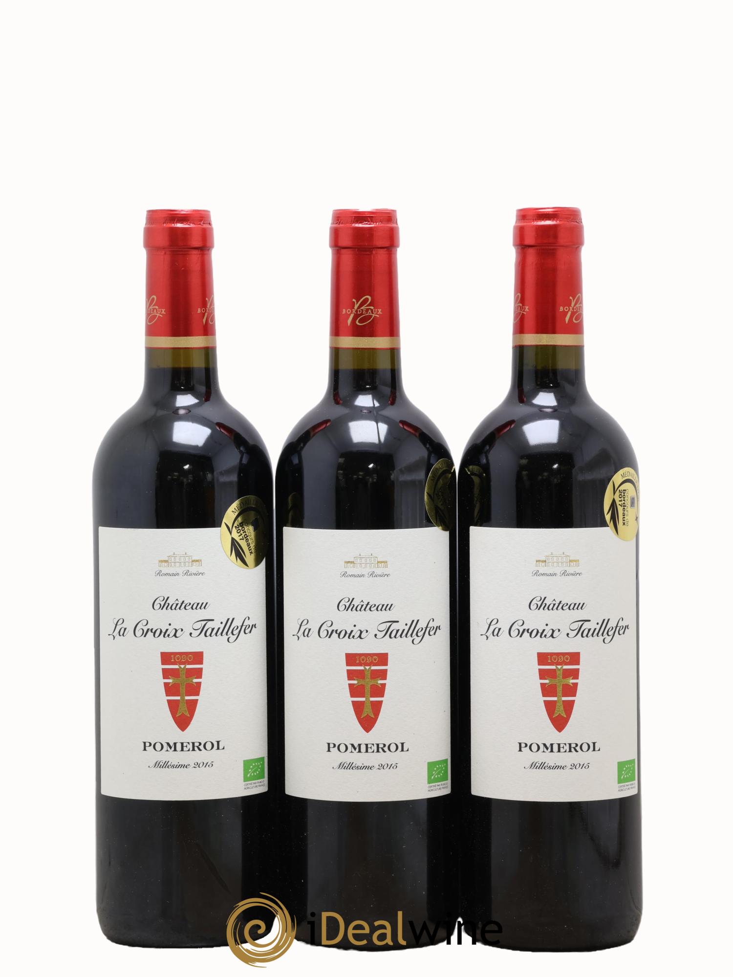 Château la Croix Taillefer 2015 - Lot de 3 bouteilles - 0