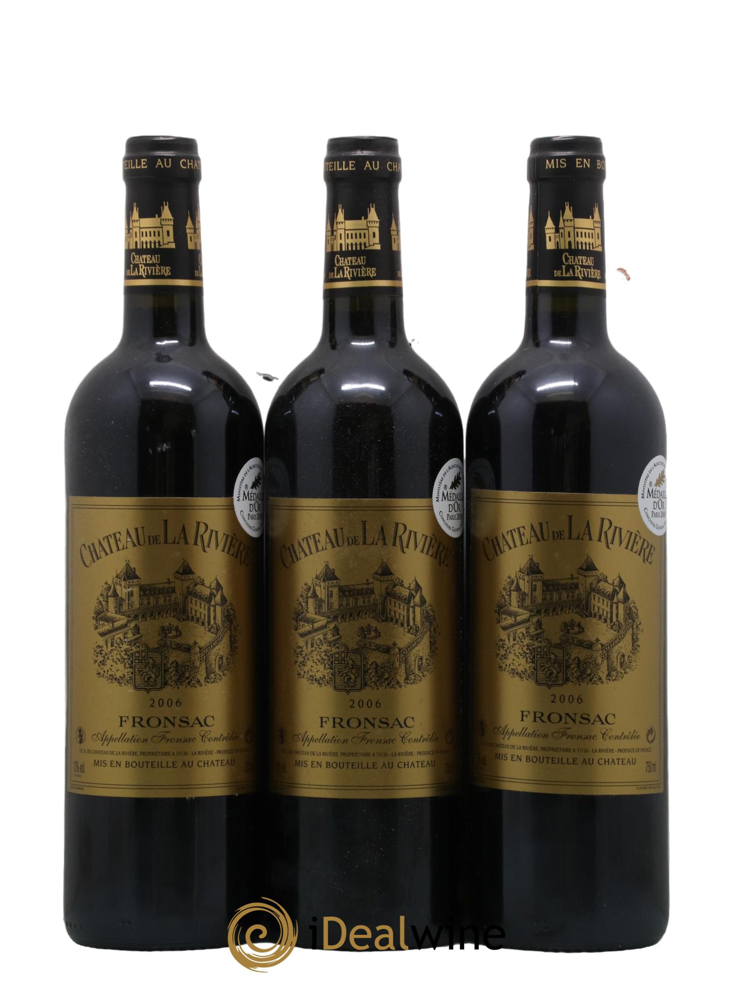 Château de La Rivière 2006 - Lot de 12 bouteilles - 3