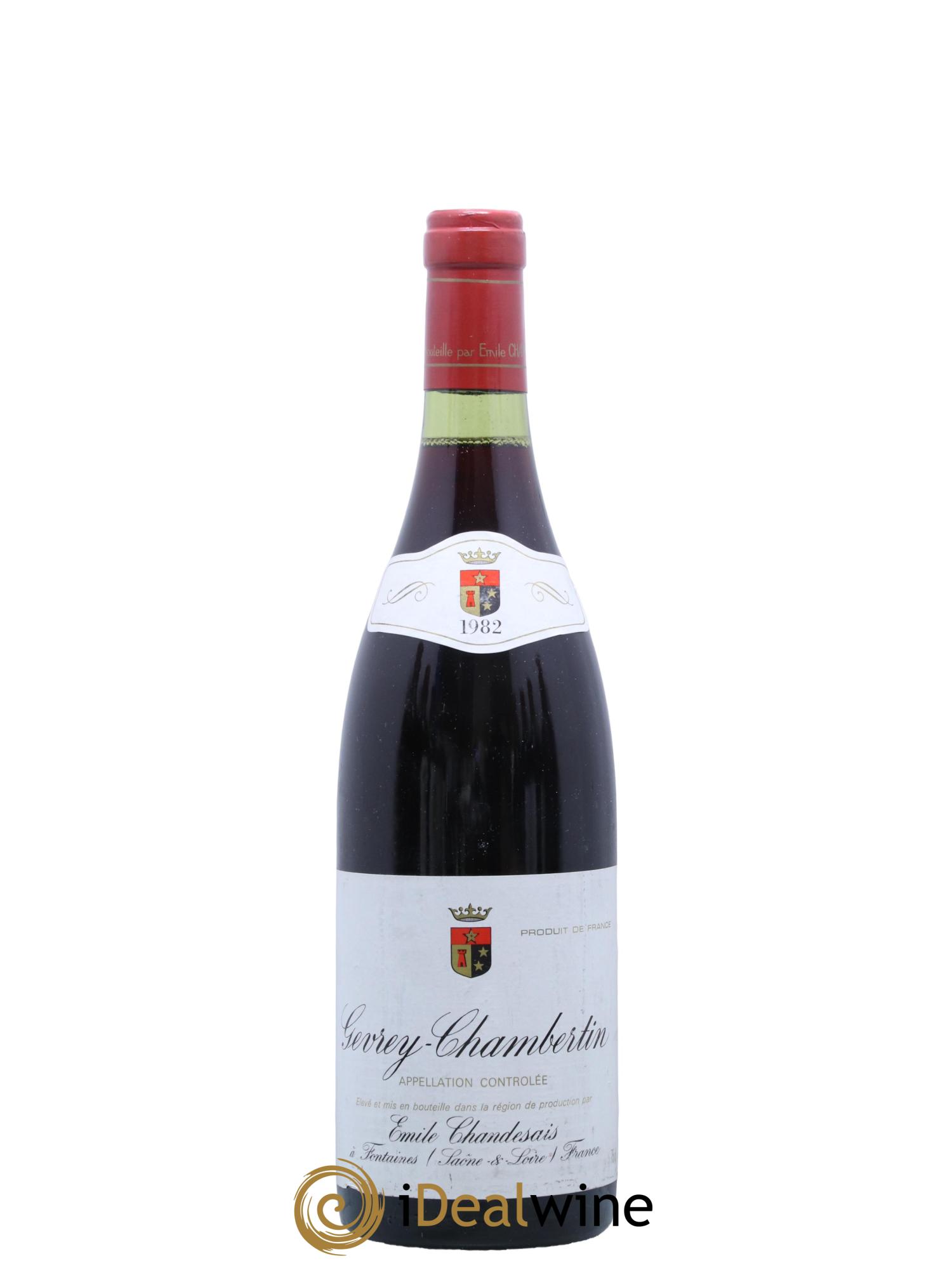 Gevrey-Chambertin Domaine Emile Chandesais 1982 - Lot de 1 bouteille - 0