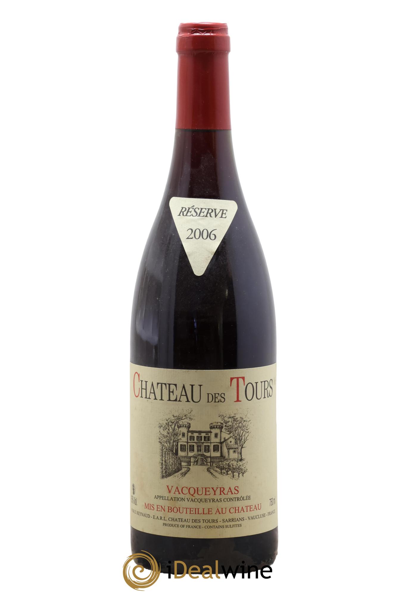 Vacqueyras Château des Tours Emmanuel Reynaud 2006 - Lot de 1 bouteille - 0