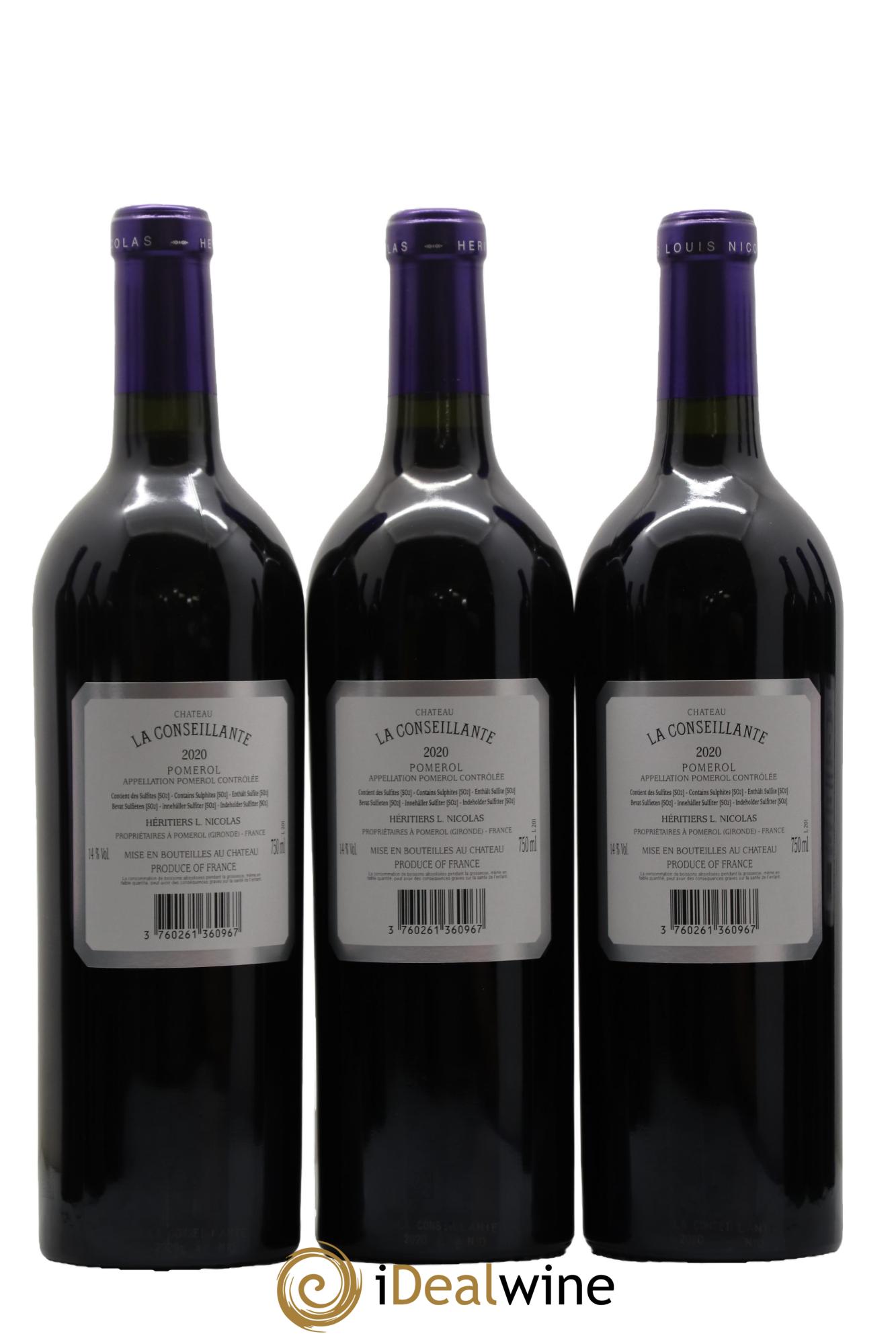 Château la Conseillante 2020 - Lot de 12 bouteilles - 6