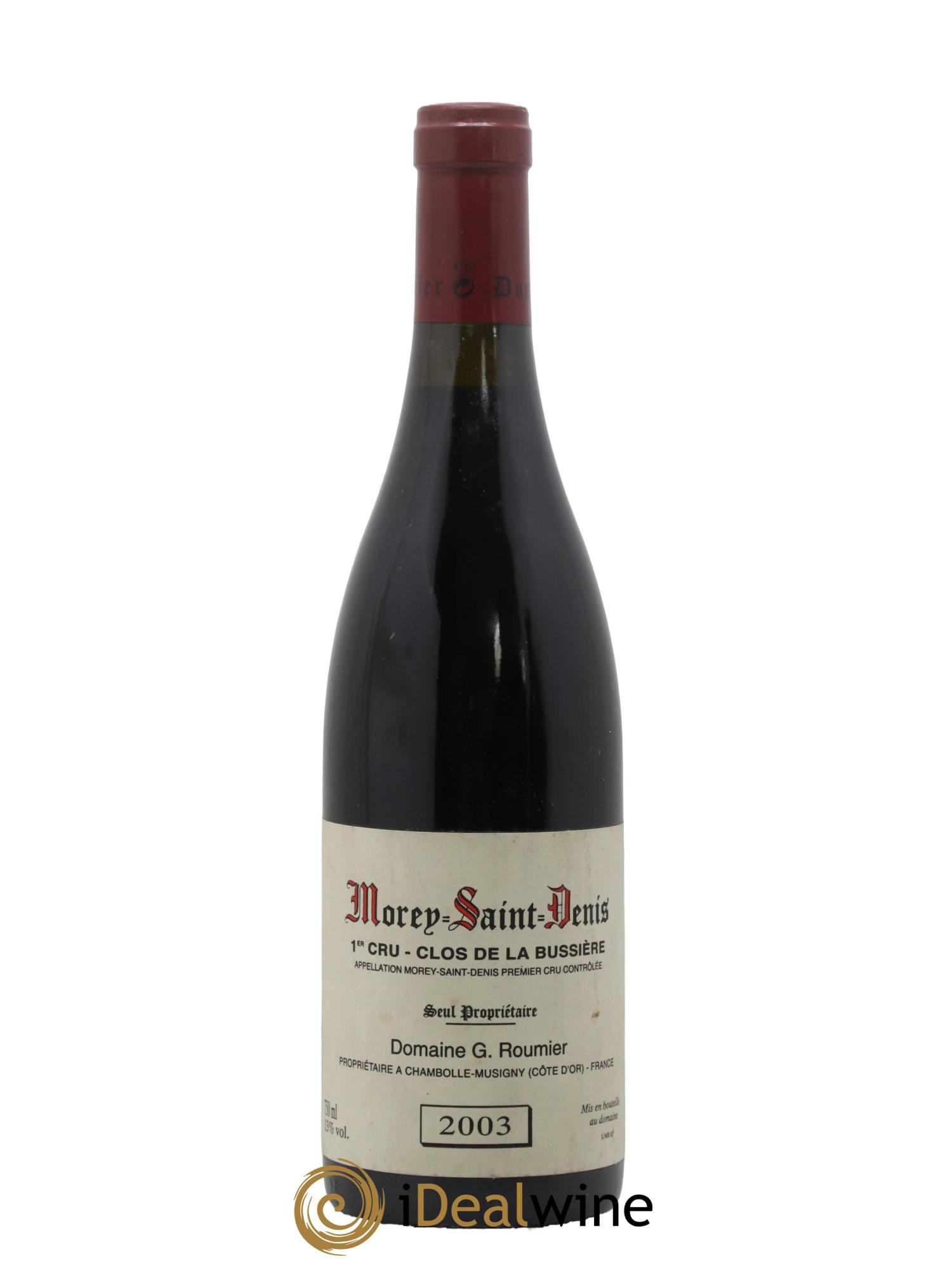 Morey-Saint-Denis 1er Cru Clos de la Bussière Georges Roumier (Domaine) 2003 - Lot de 1 bouteille - 0