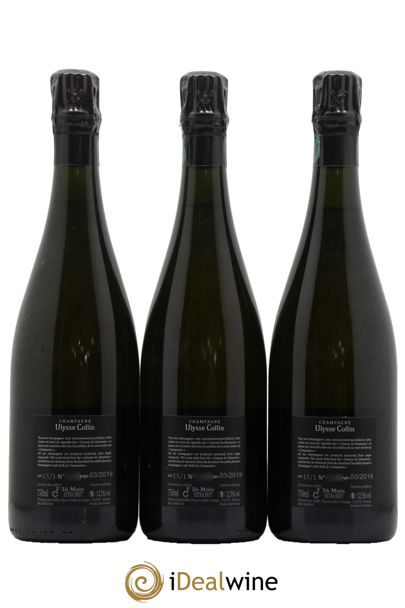 Les Maillons Blanc de Noirs Extra-Brut Ulysse Collin - Lot de 3 bouteilles - 1