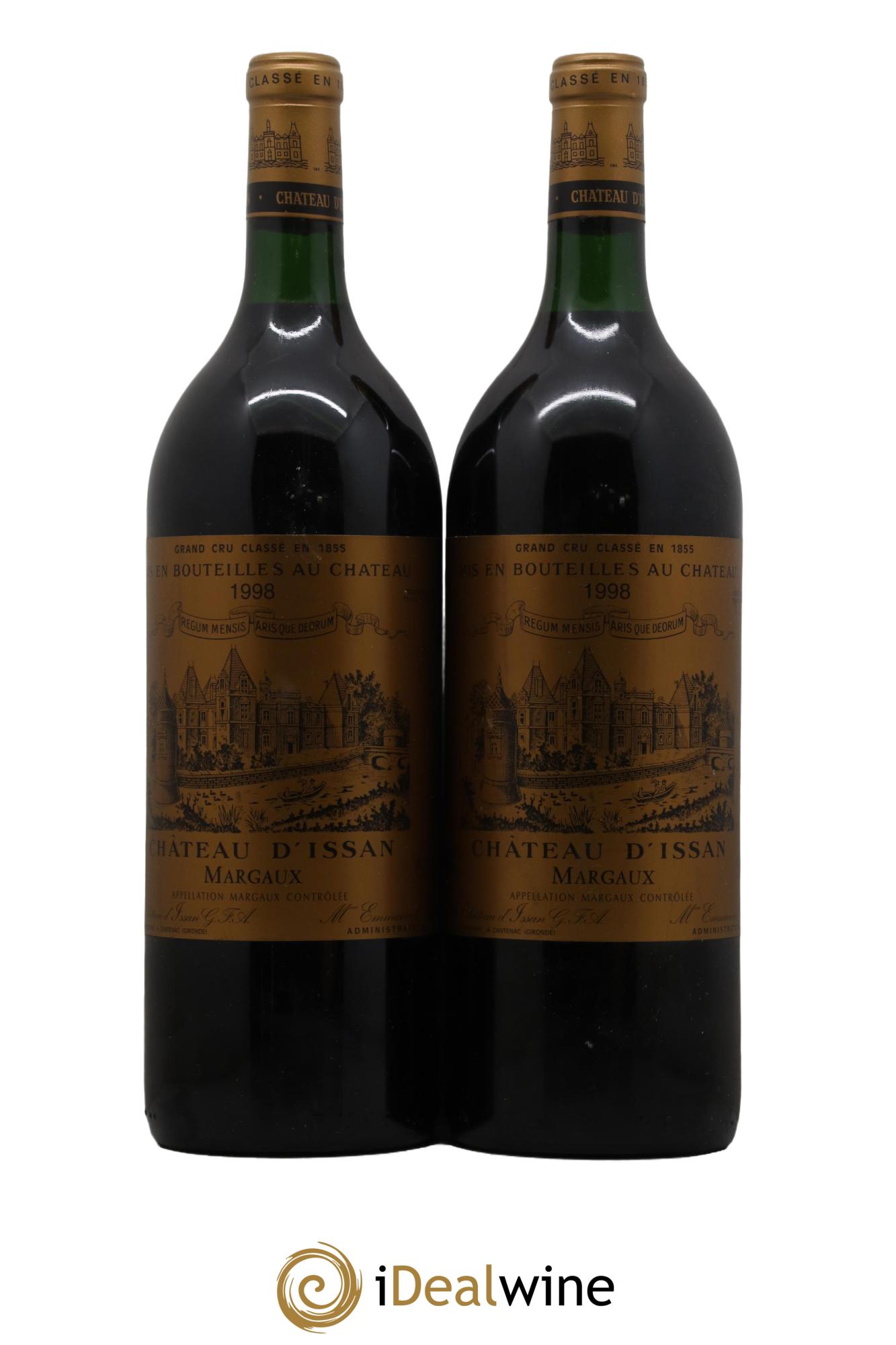 Château d'Issan 3ème Grand Cru Classé 1998 - Lot de 2 magnums - 0