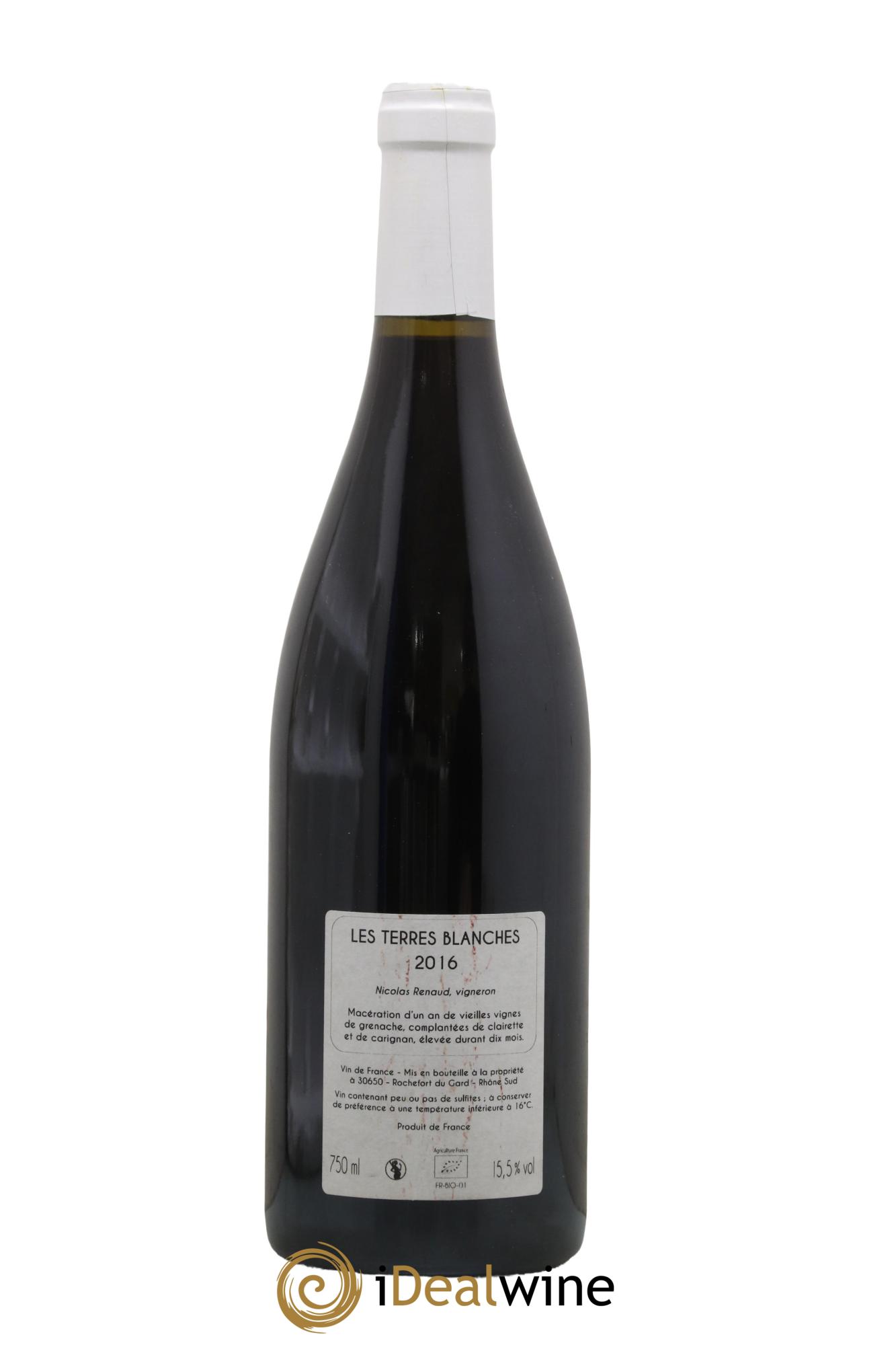 Vin de France Les Terres Blanches Vieilles vignes Clos des Grillons  2016 - Posten von 1 Flasche - 1
