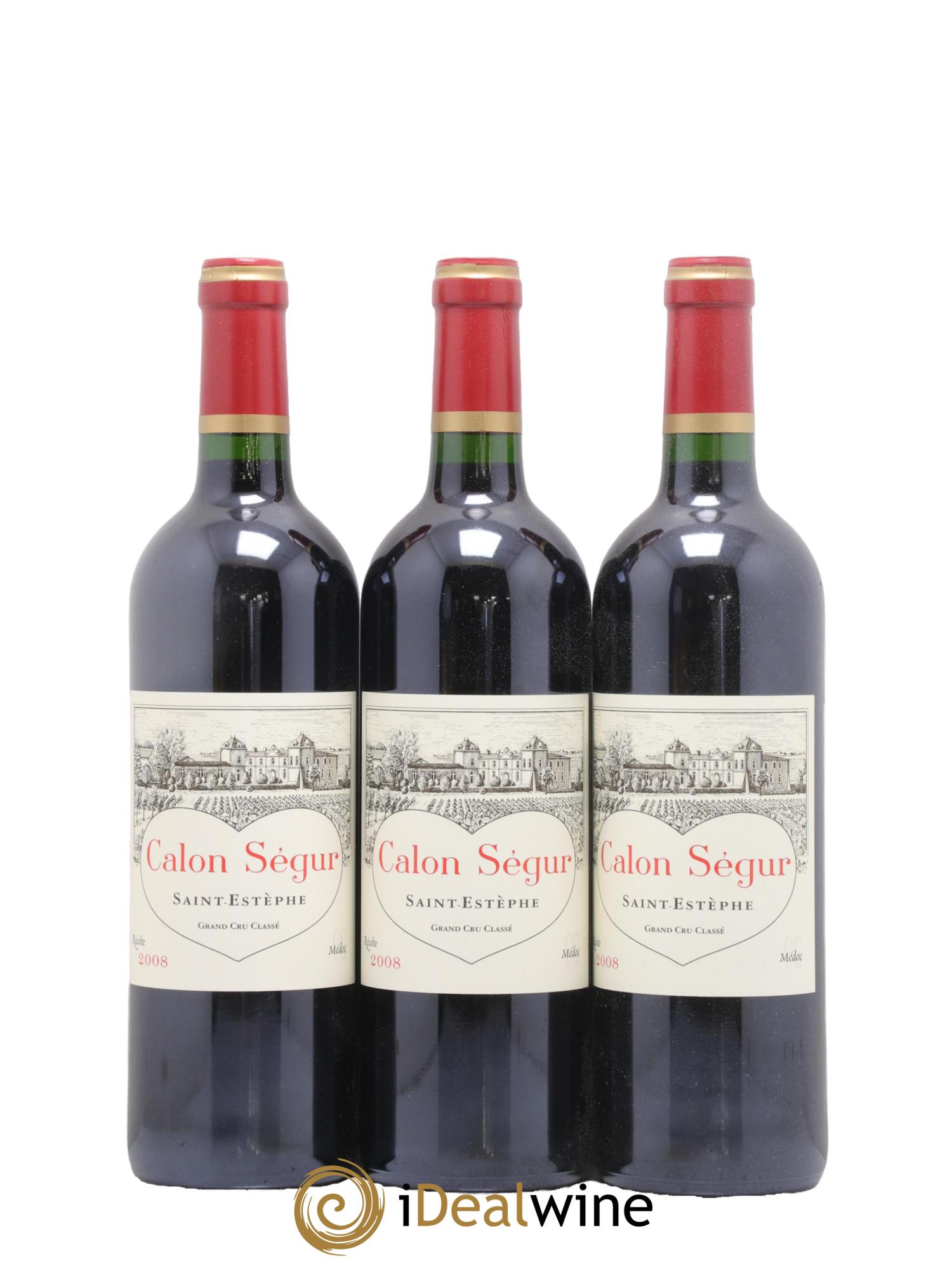 Château Calon Ségur 3ème Grand Cru Classé 2008 - Lotto di 12 bottiglie - 2