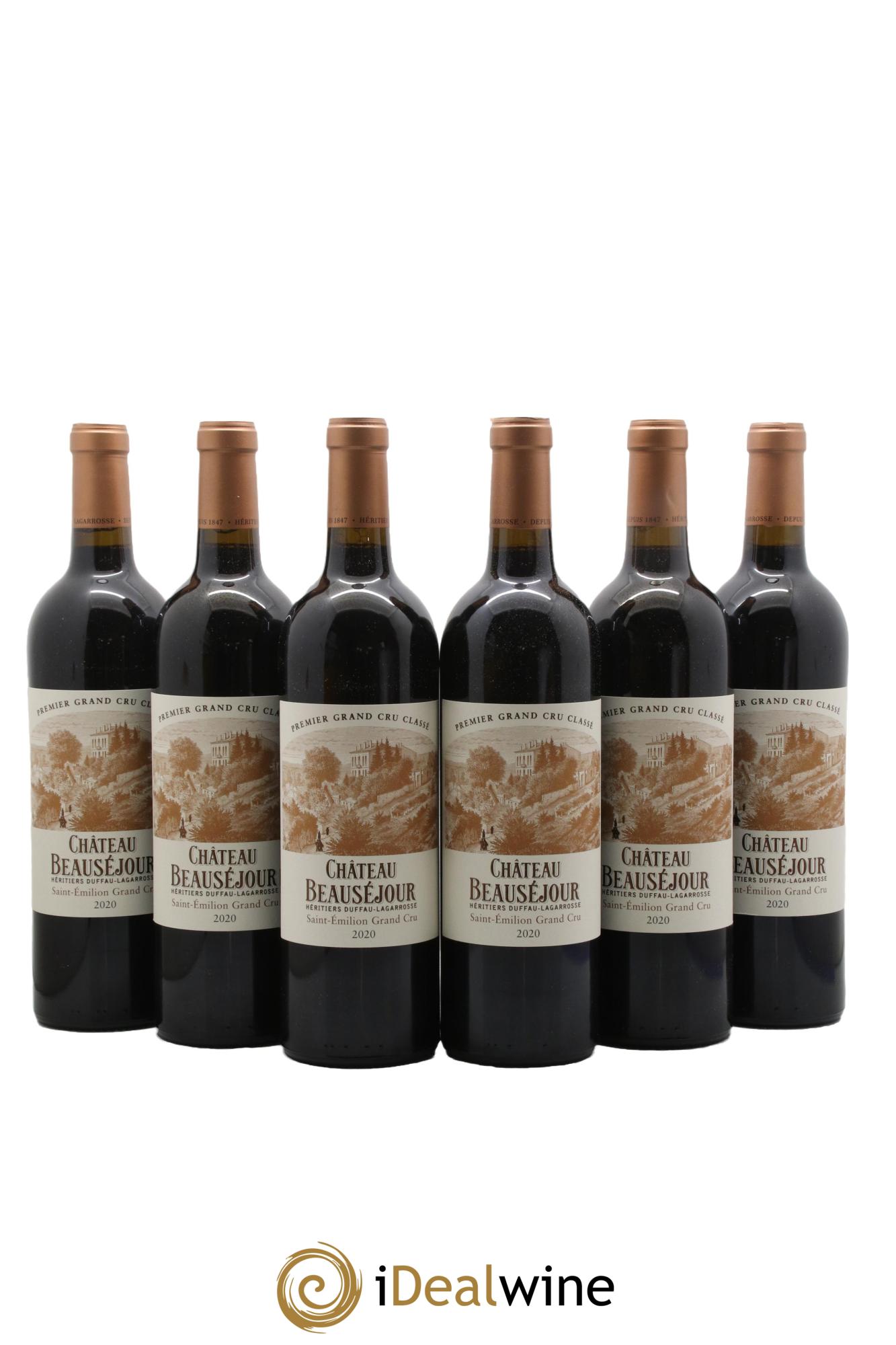 Château Beauséjour (Duffau-Lagarrosse) 1er Grand Cru Classé B 2020 - Lot of 6 bottles - 0