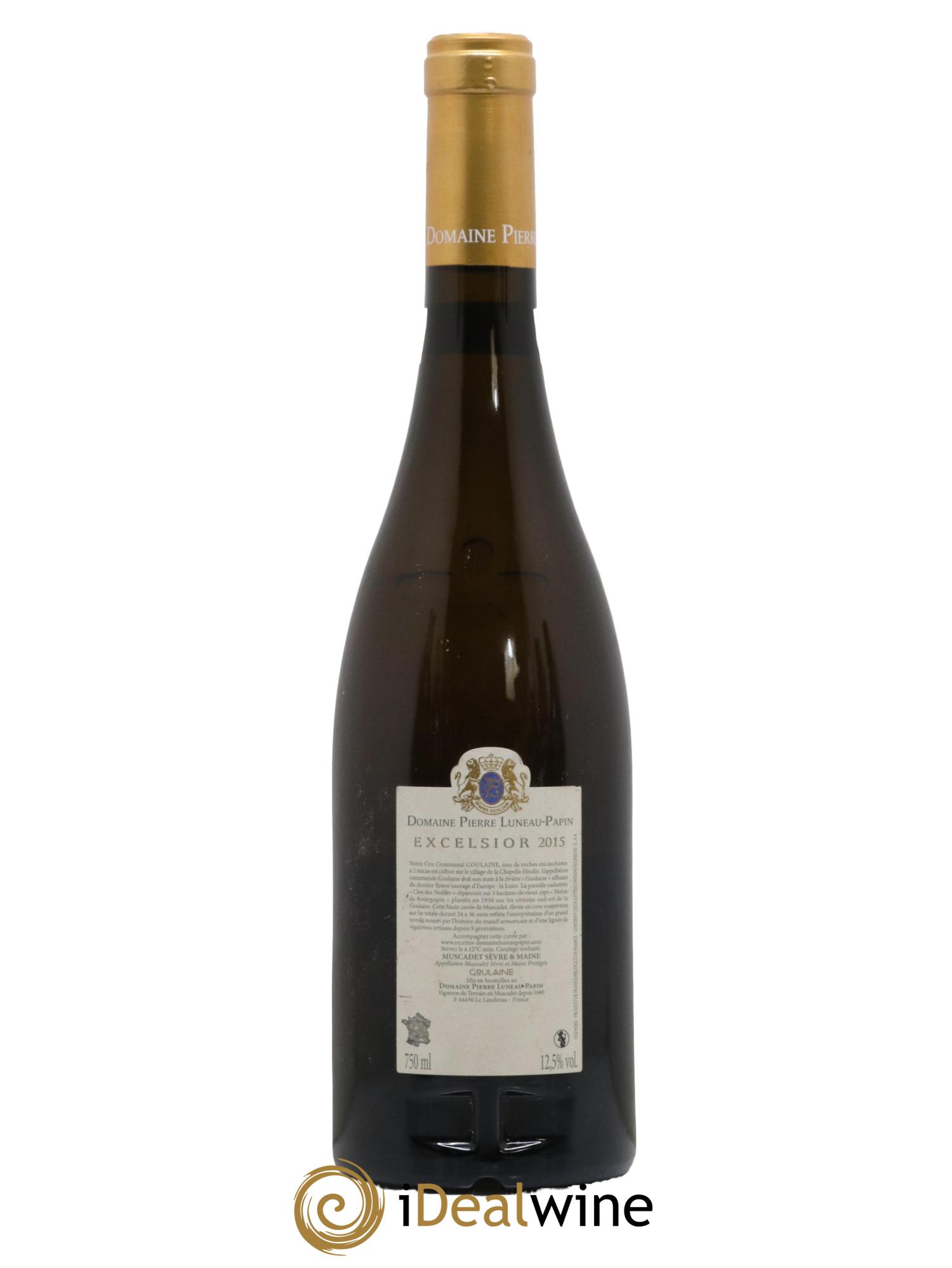 Muscadet-Sèvre-et-Maine Cru Goulaine Excelsior Luneau-Papin 2015 - Lot de 1 bouteille - 1