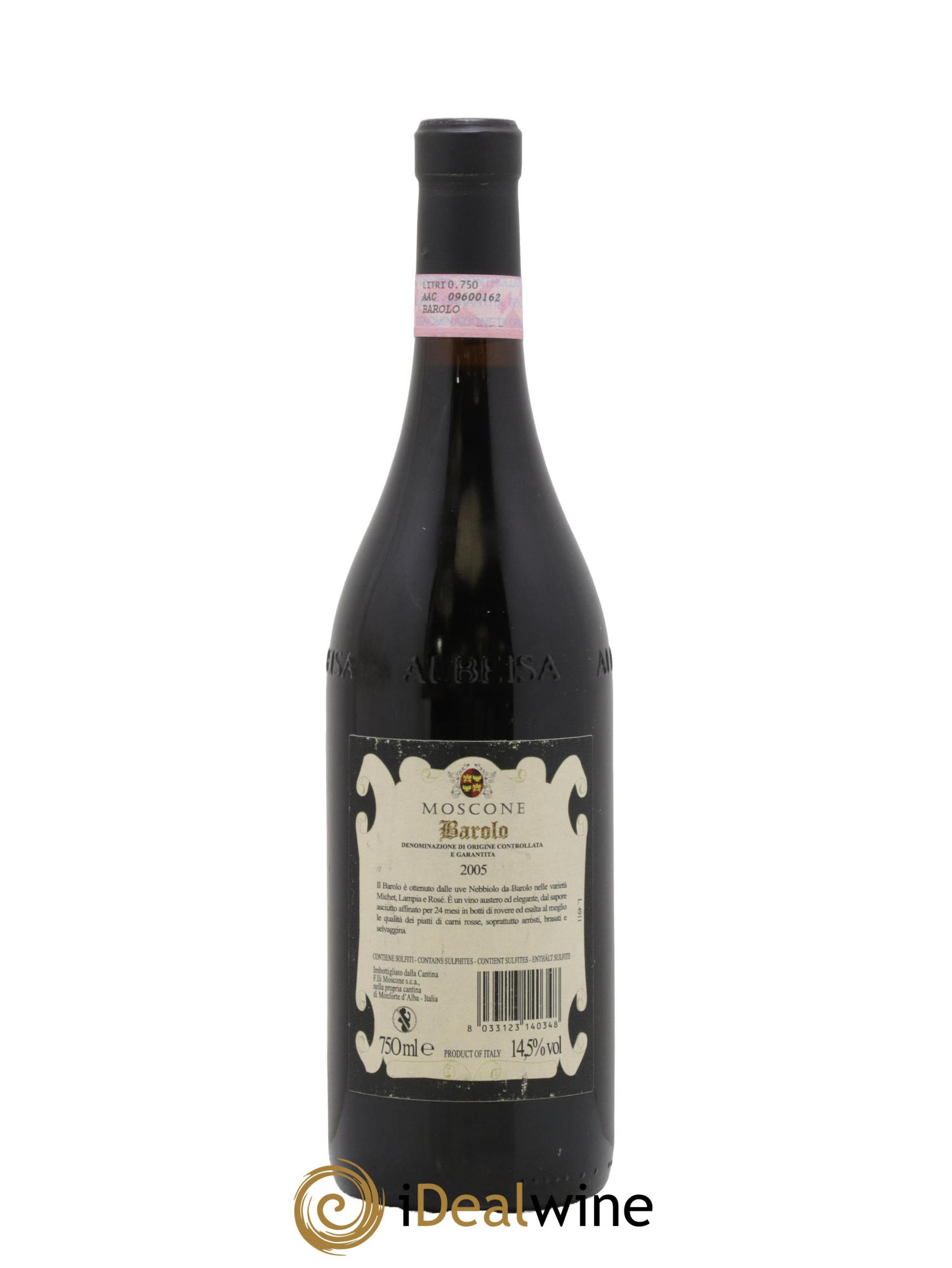 Barolo Moscone di Monforte d'Alba 2005 - Lot of 1 bottle - 1