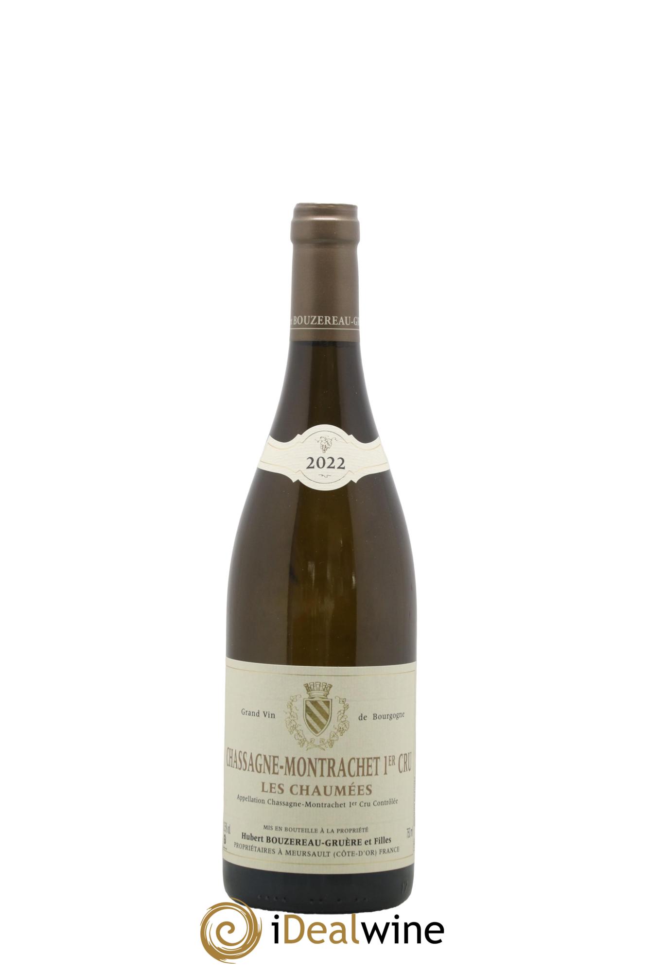 Chassagne-Montrachet 1er Cru Les Chaumées Hubert Bouzereau Gruere et Filles Les Chaumées Bouzereau-Guère 2022 - Lot de 1 bouteille - 0