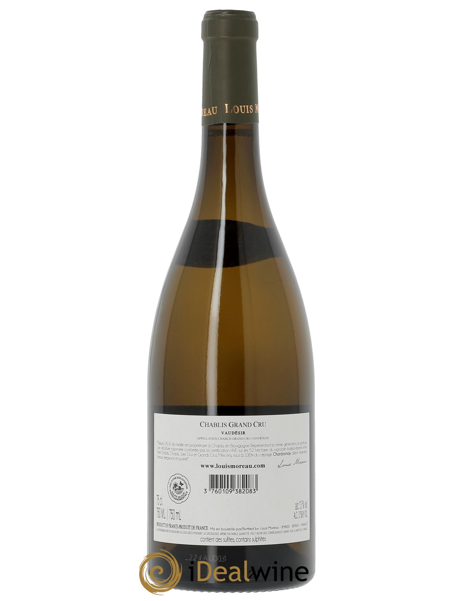 Chablis Grand Cru Vaudésir Louis Moreau  2022 - Lot de 1 bouteille - 2