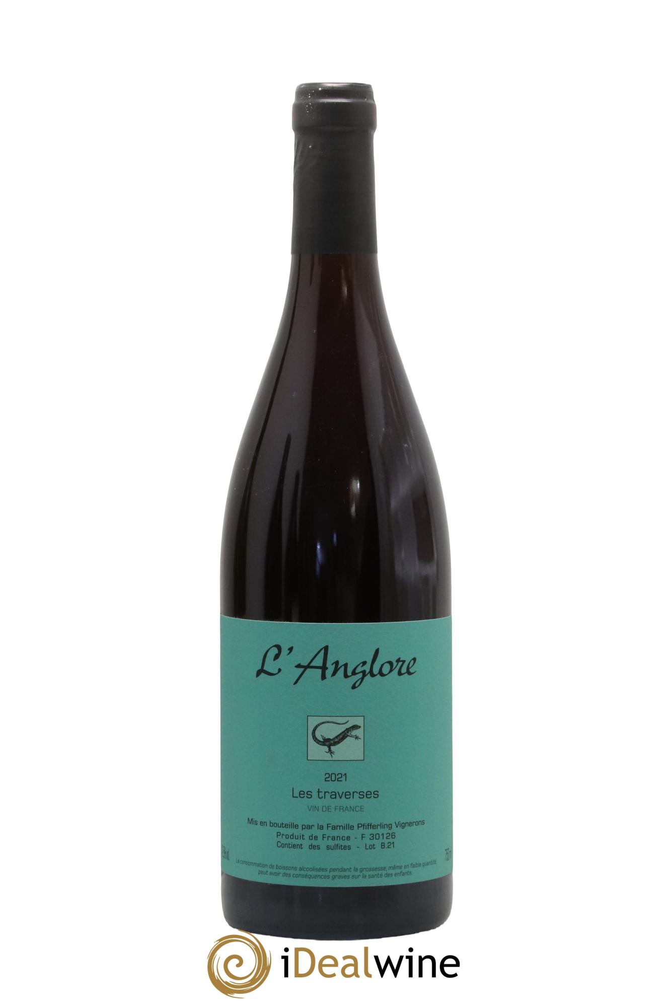 Vin de France Les Traverses L'Anglore 2021 - Lot de 1 bouteille - 0