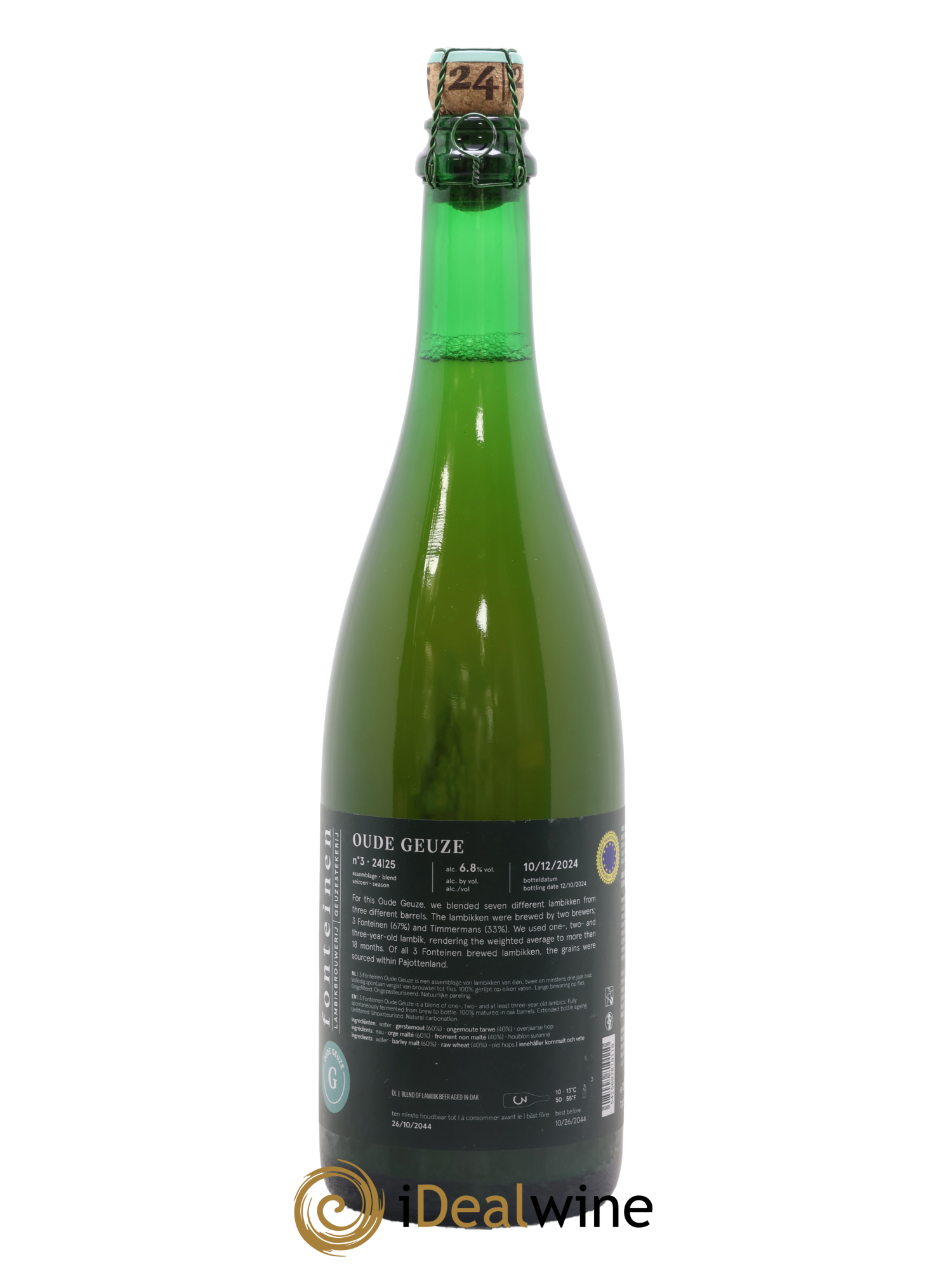Bière 3 Fonteinen Oude Geuze (season 24-25) Blend n° 3 Bottled 2024 - Lot de 1 bouteille - 1