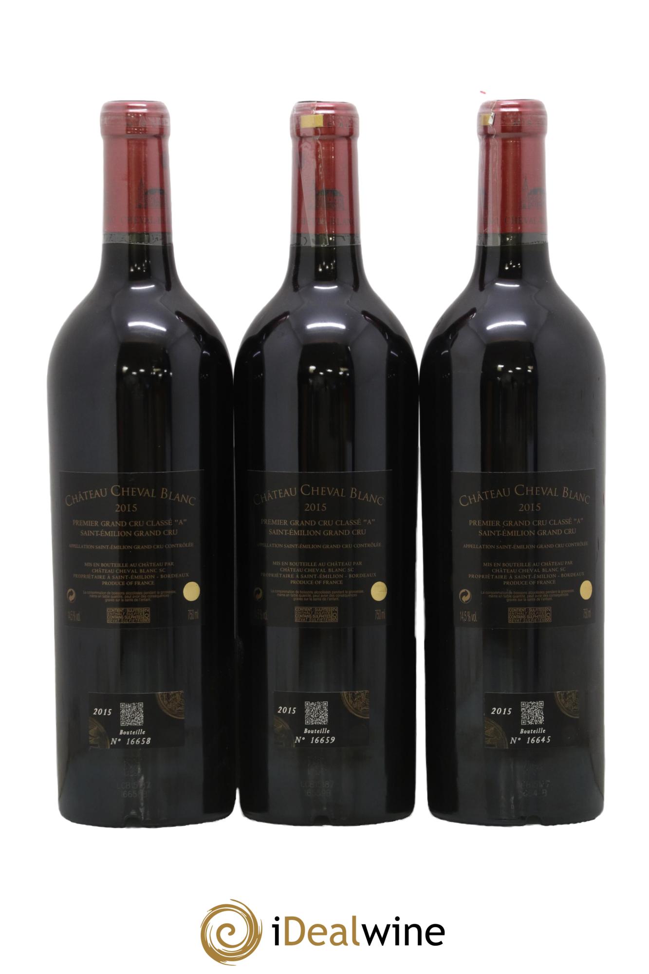 Château Cheval Blanc 1er Grand Cru Classé A 2015 - Lot de 6 bouteilles - 5