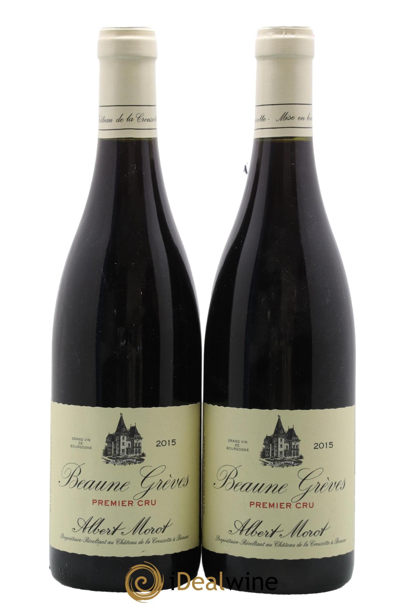 Beaune 1er Cru Grèves Albert Morot 2015 - Lot of 2 bottles - 0