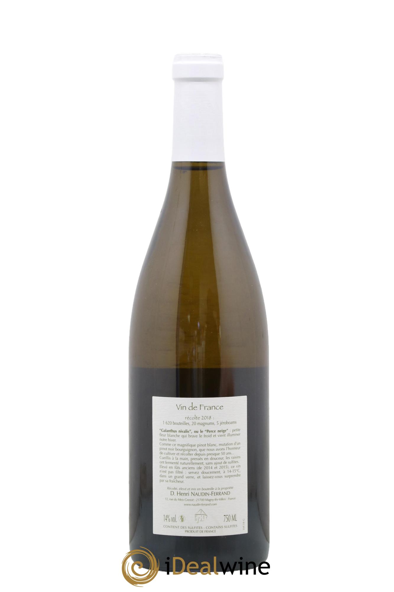 Vin de France Galanthus Nivalis Naudin-Ferrand (Domaine) 2018 - Lot de 1 bouteille - 1