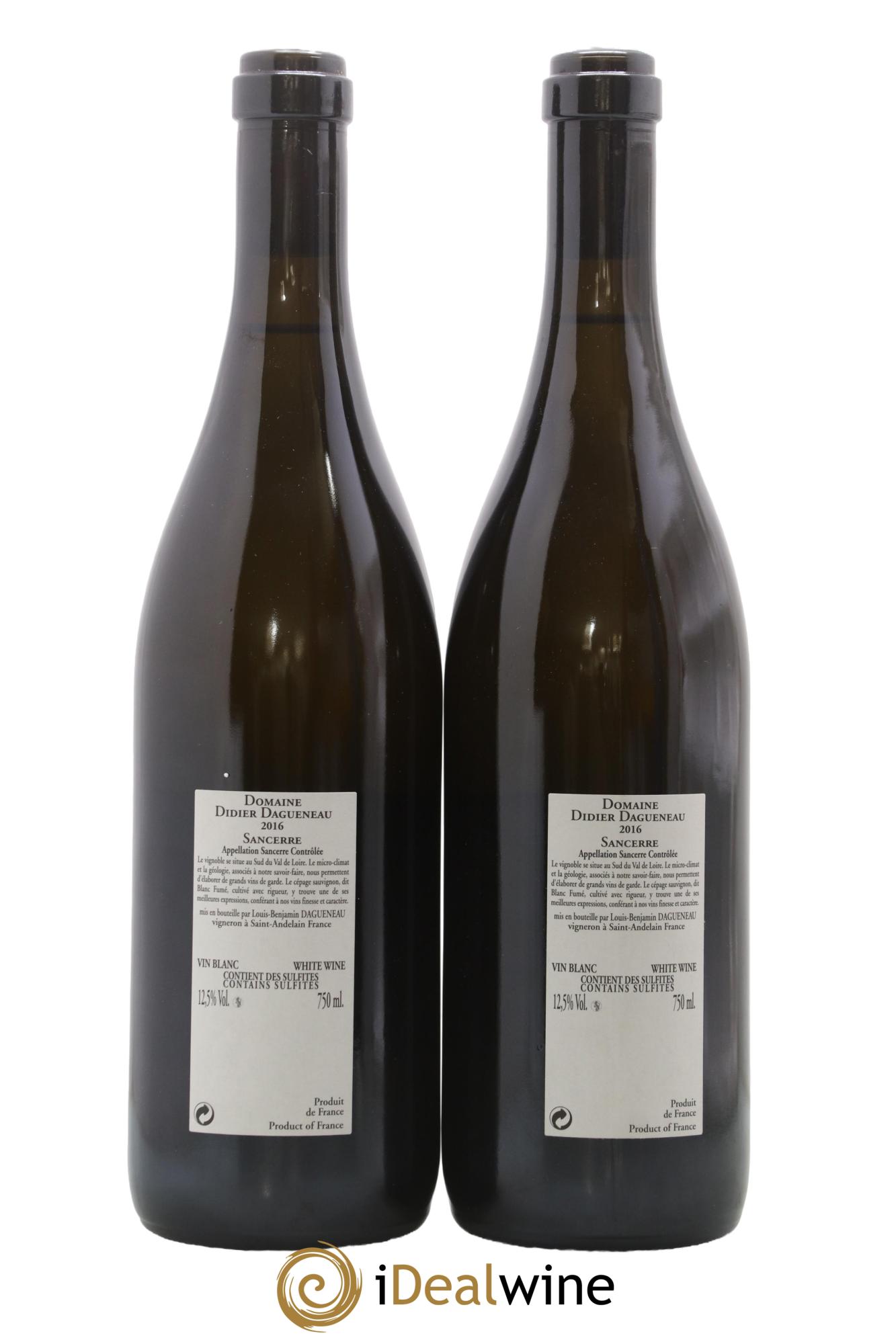 Sancerre En Chailloux Dagueneau 2016 - Lotto di 2 bottiglie - 1