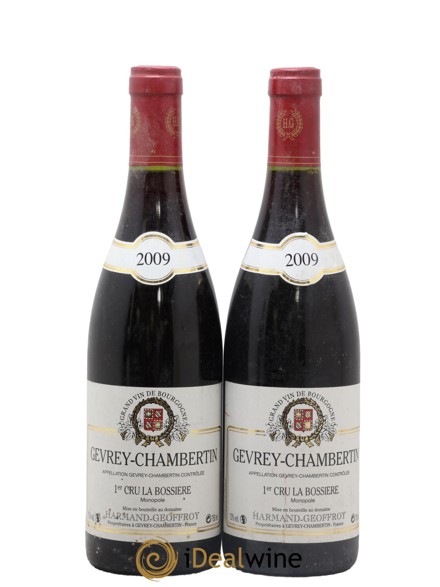 Gevrey-Chambertin 1er Cru La Bossière Harmand-Geoffroy (Domaine) 2009 - Lot de 2 bouteilles - 0