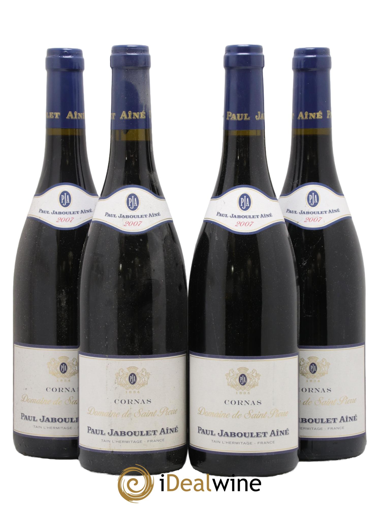 Cornas Domaine de Saint-Pierre Paul Jaboulet Ainé 2007 - Lot de 4 bouteilles - 0