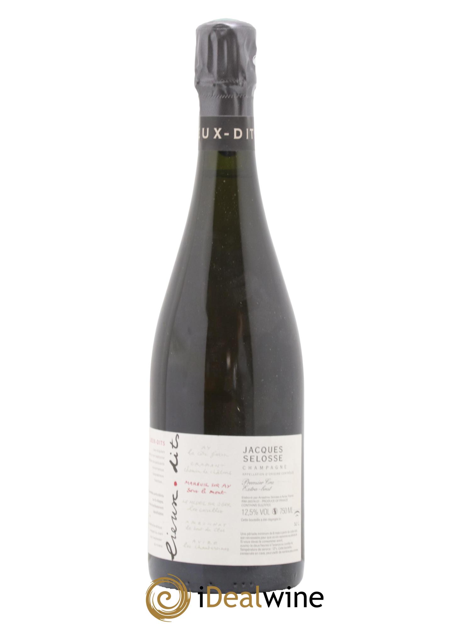 Mareuil sur Ay Sous le Mont Extra-Brut Jacques Selosse - Lot de 1 bouteille - 0