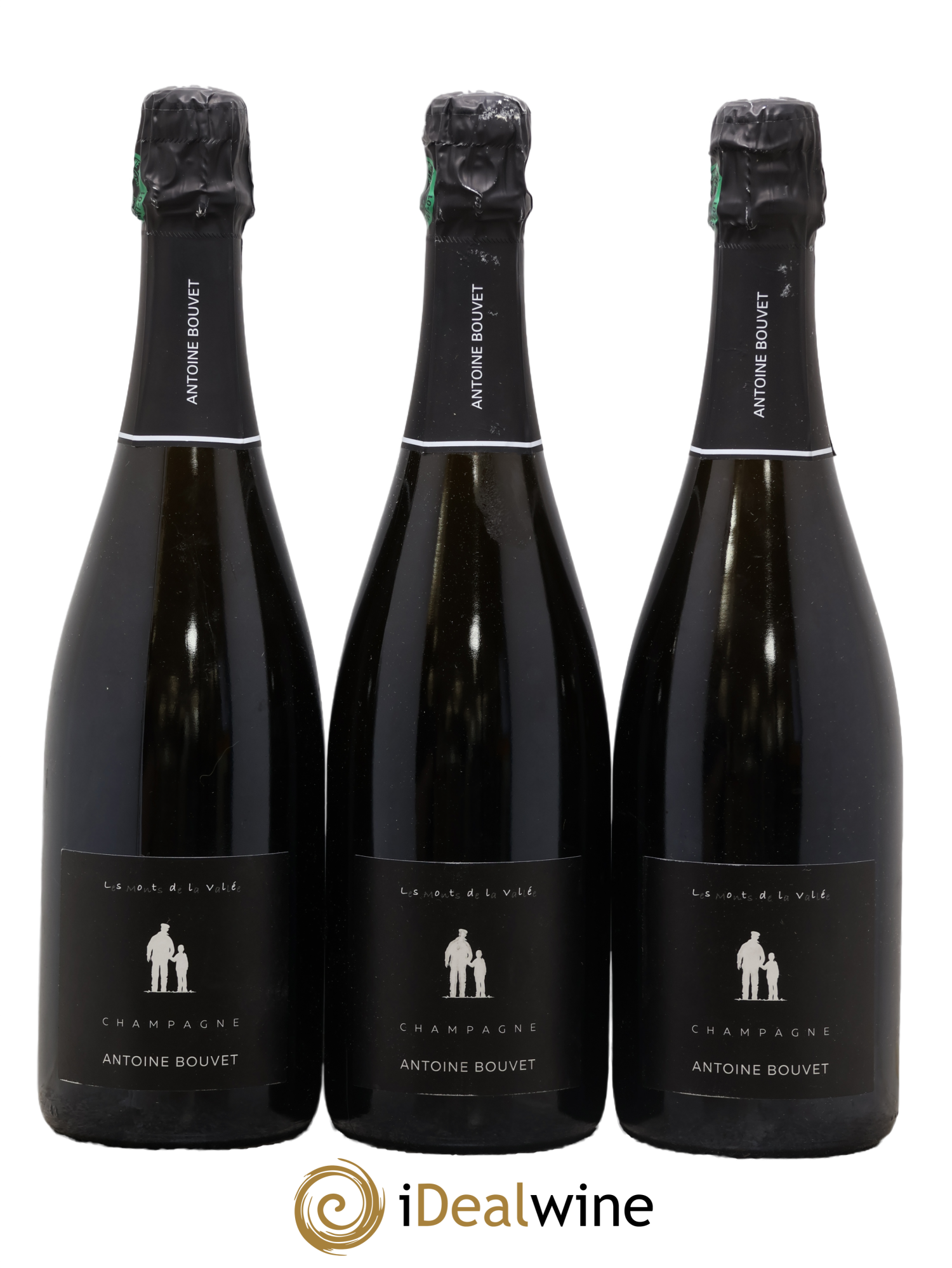 Les Monts de la Vallée Blanc de Noirs Brut Antoine Bouvet 2020 - Posten von 3 Flaschen - 0