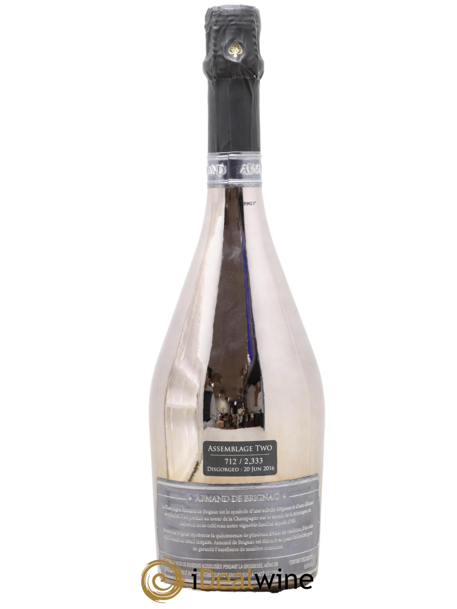 Champagne Silver Black Blanc de Noir Limited Edition Armand de Brignac - Lot of 1 bottle - 1