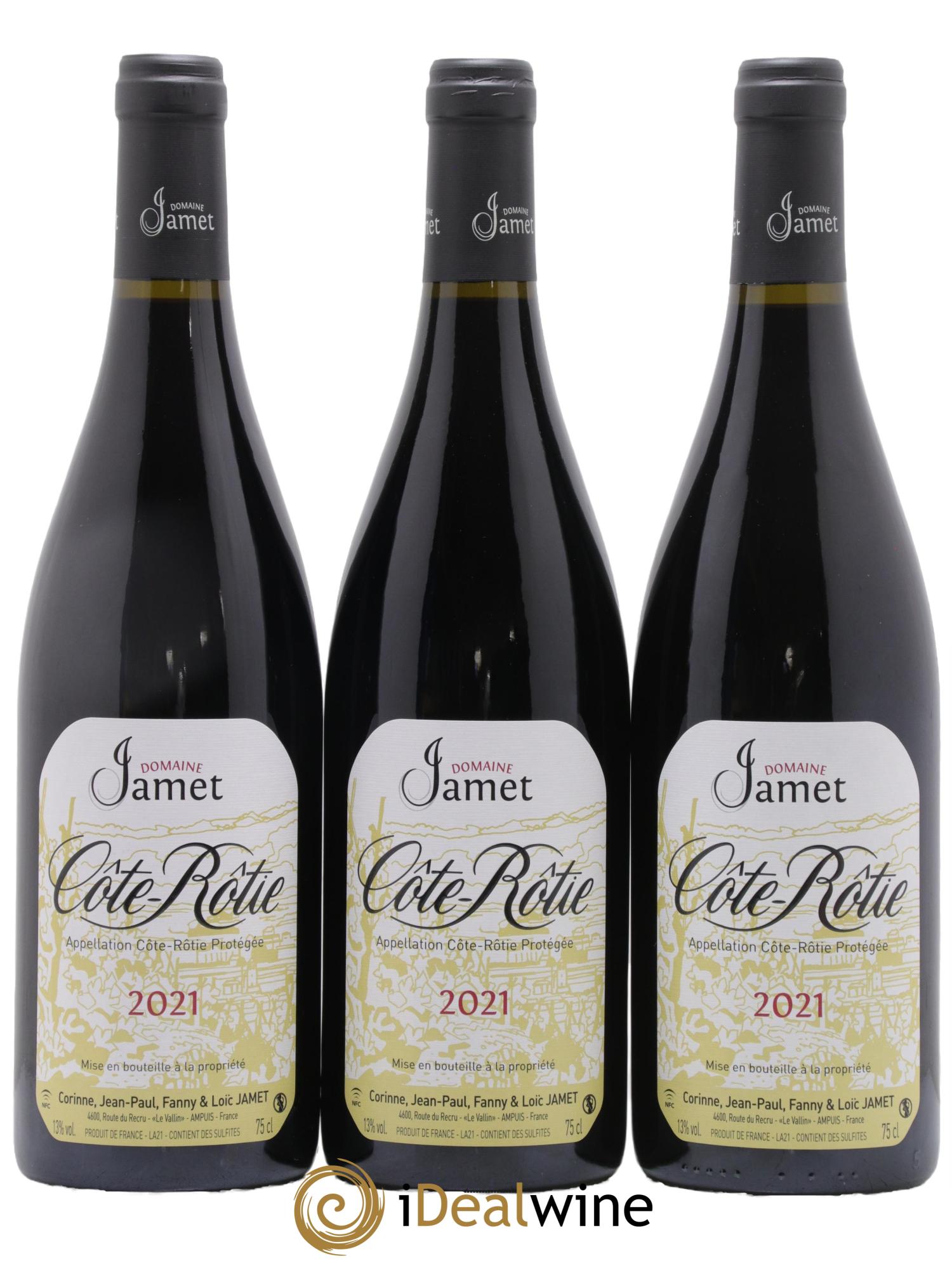 Côte-Rôtie Jamet (Domaine) 2021 - Lotto di 3 bottiglie - 0
