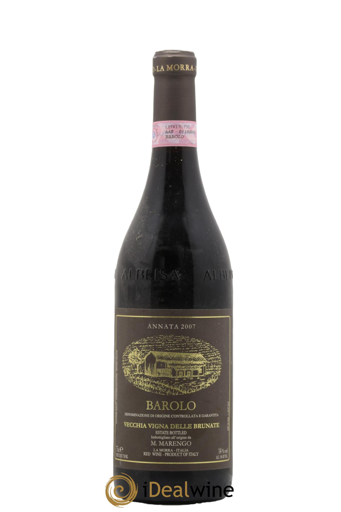 Barolo Vecchia Vigna Delle Brunate Mario Marengo 2007 - Lot de 1 bouteille - 0