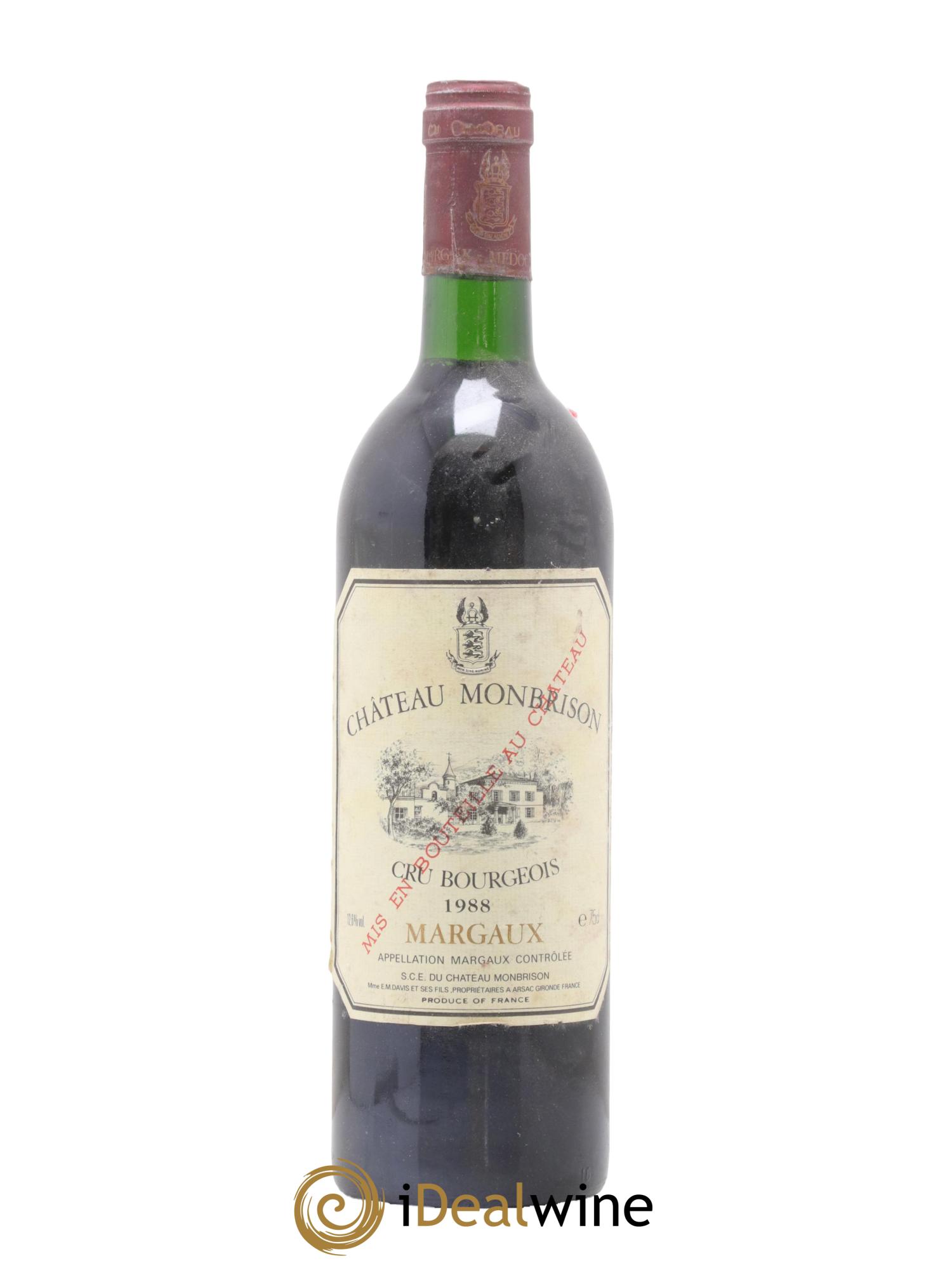 Château Monbrison 1988 - Lot de 1 bouteille - 0