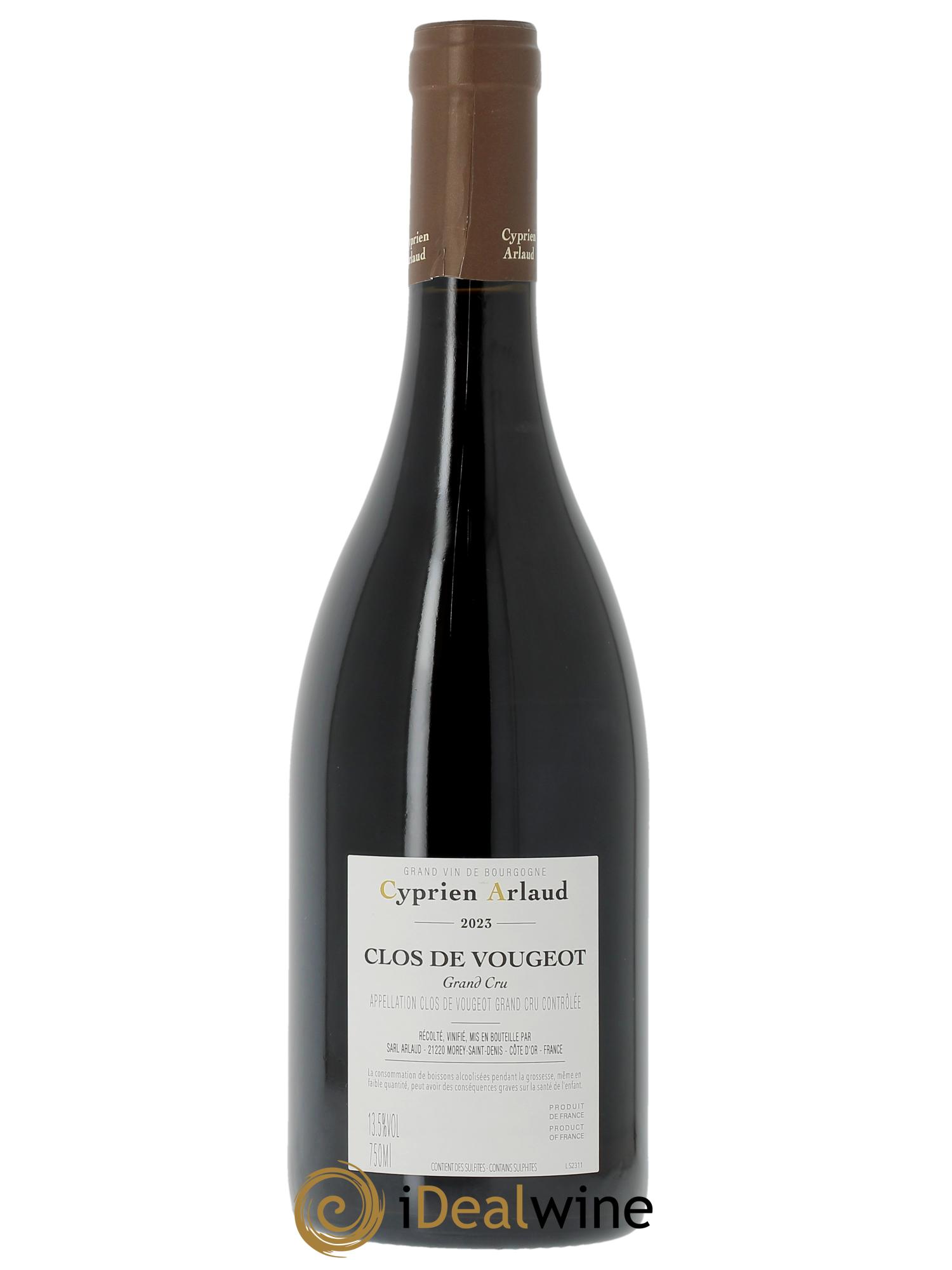 Clos de Vougeot Grand Cru Arlaud  2023 - Lot of 1 bottle - 1