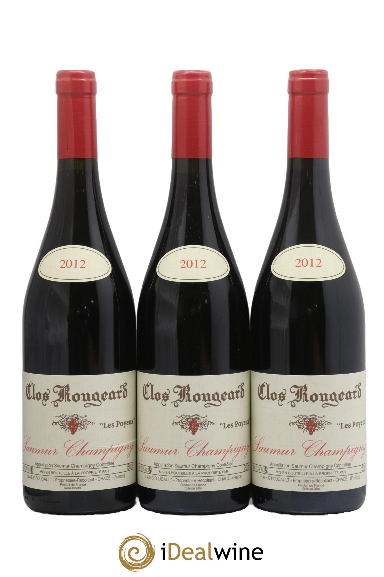 Saumur-Champigny Les Poyeux Clos Rougeard 2012 - Lot de 3 bouteilles - 0