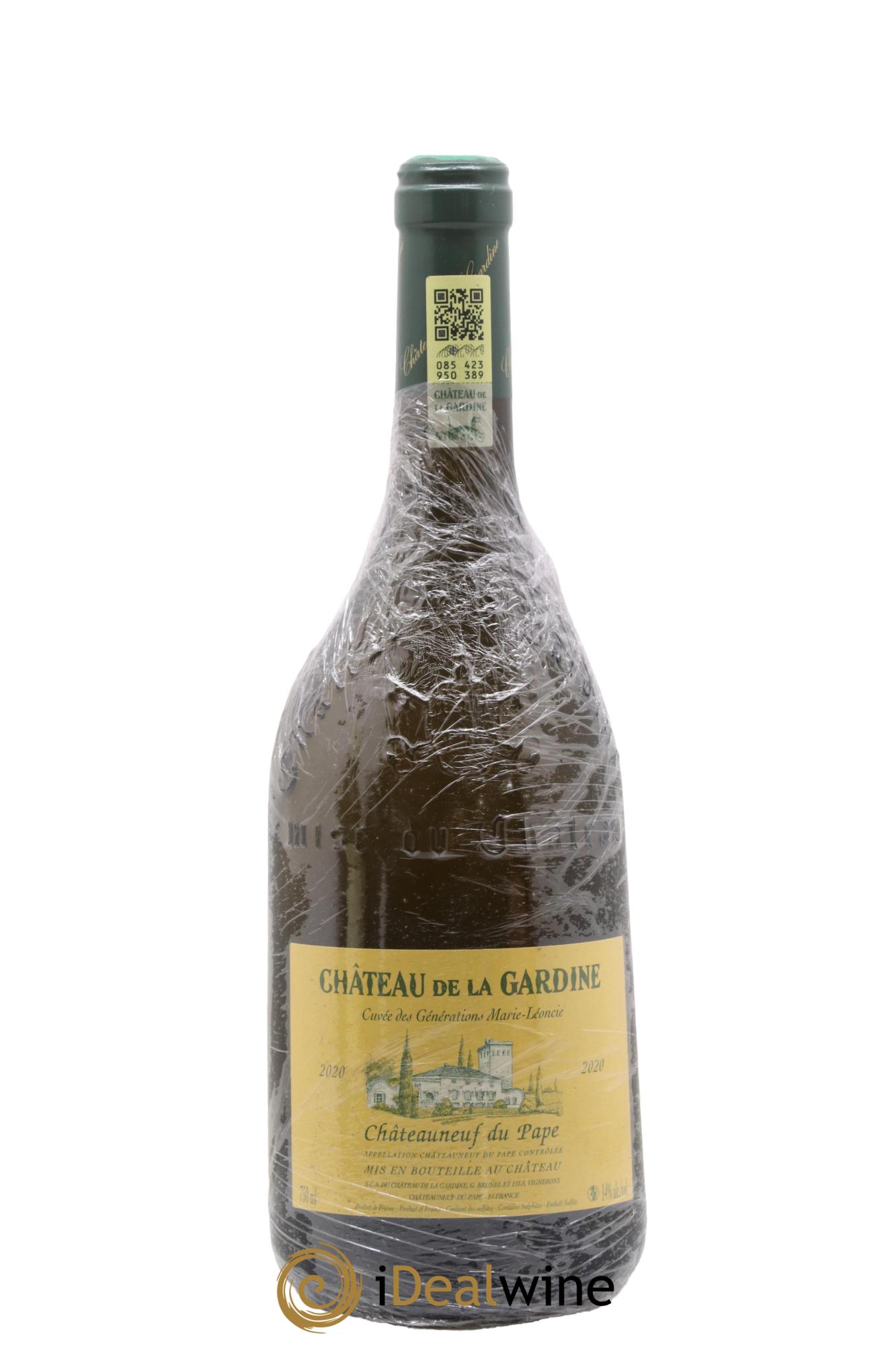 Châteauneuf-du-Pape La Gardine Cuvée des Générations Marie Léoncie Famille Brunel 2020 - Lot of 1 bottle - 0
