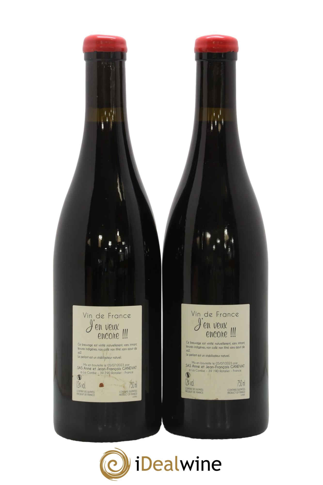 Vin de France J'en veux encore Anne et Jean François Ganevat 2022 - Lot of 2 bottles - 1