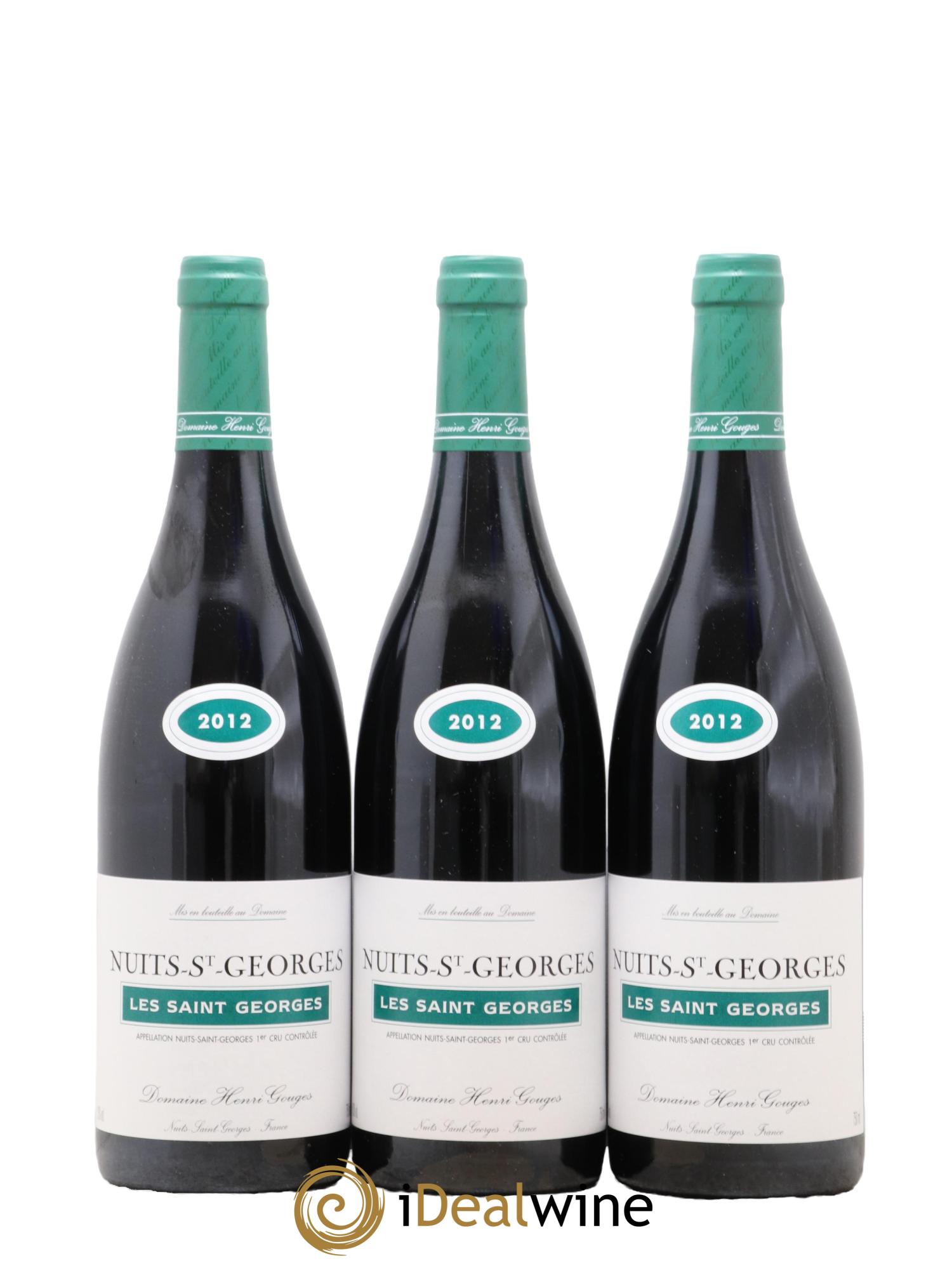 Nuits-Saint-Georges 1er Cru Les Saints Georges Henri Gouges 2012 - Posten von 3 Flaschen - 0