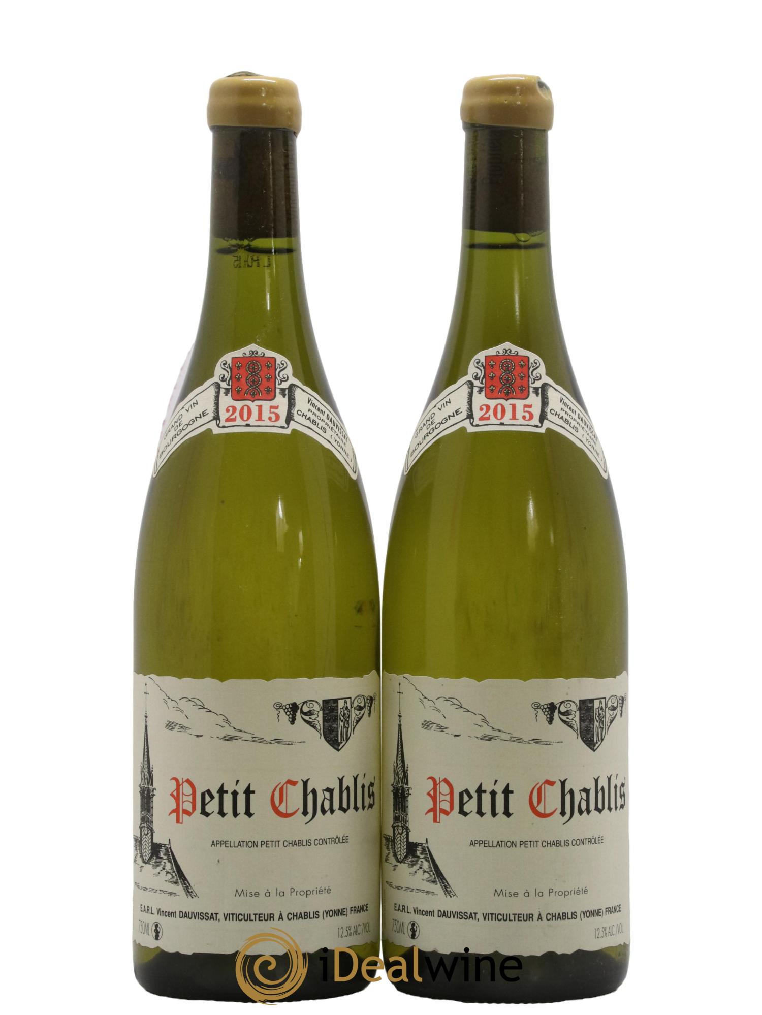 Petit Chablis Vincent Dauvissat (Domaine) 2015 - Lot de 2 bouteilles - 0