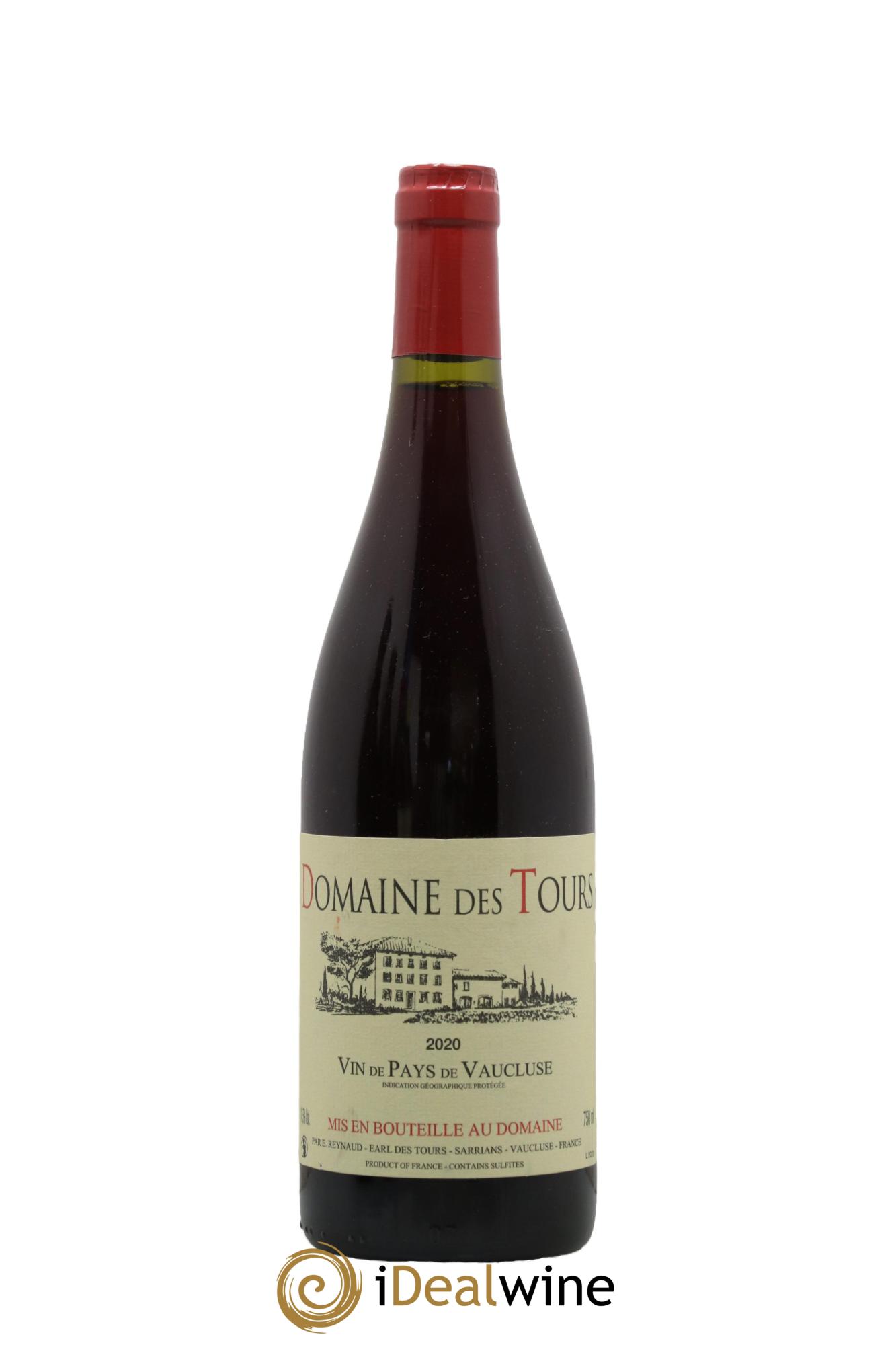 Vaucluse (Vin de Pays de Vaucluse) Domaine des Tours Emmanuel Reynaud 2020 - Lot de 1 bouteille - 0