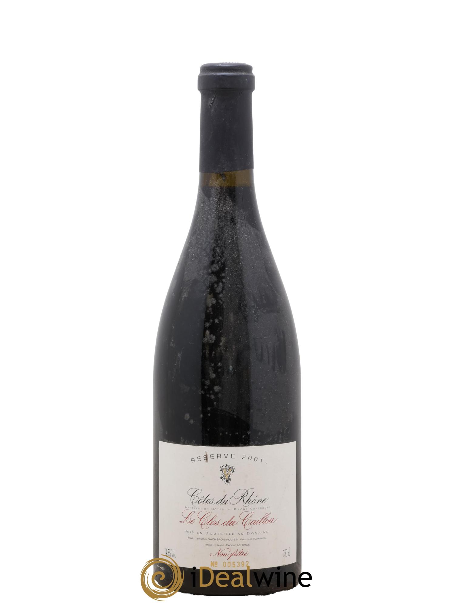 Côtes-du-Rhône Réserve Clos Caillou 2001 - Posten von 1 Flasche - 0