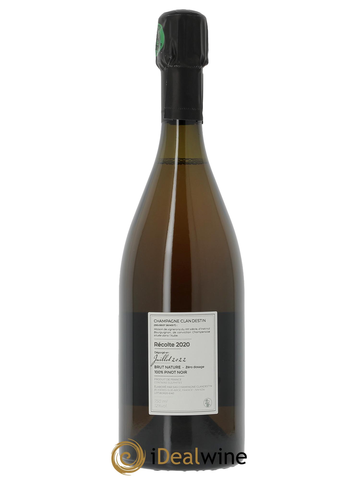Boréal R20 Brut Nature Clandestin - Lotto di 1 bottiglia - 1