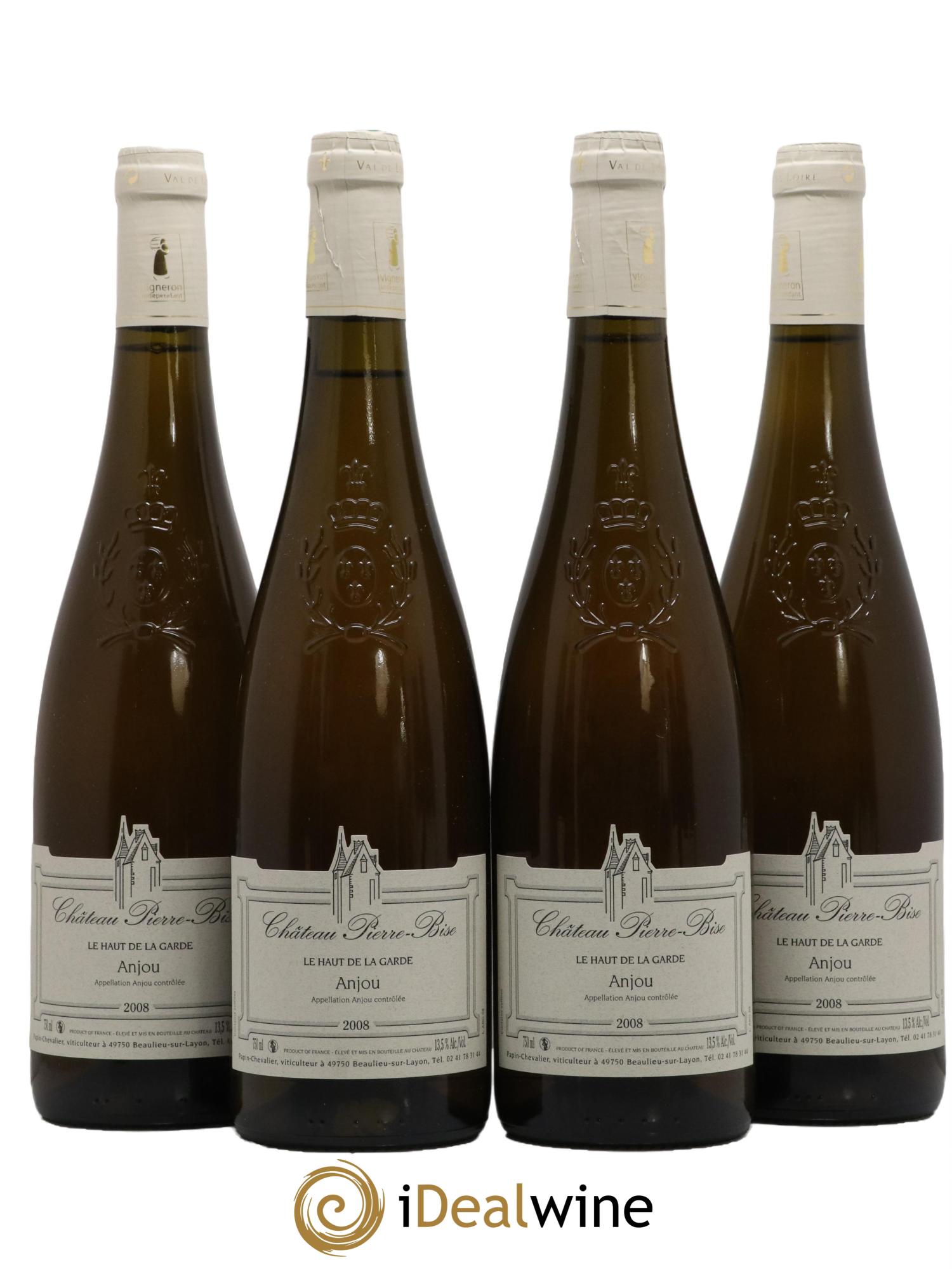 Anjou Le Haut De La Garde Château Pierre Bise 2008 - Lotto di 4 bottiglie - 0