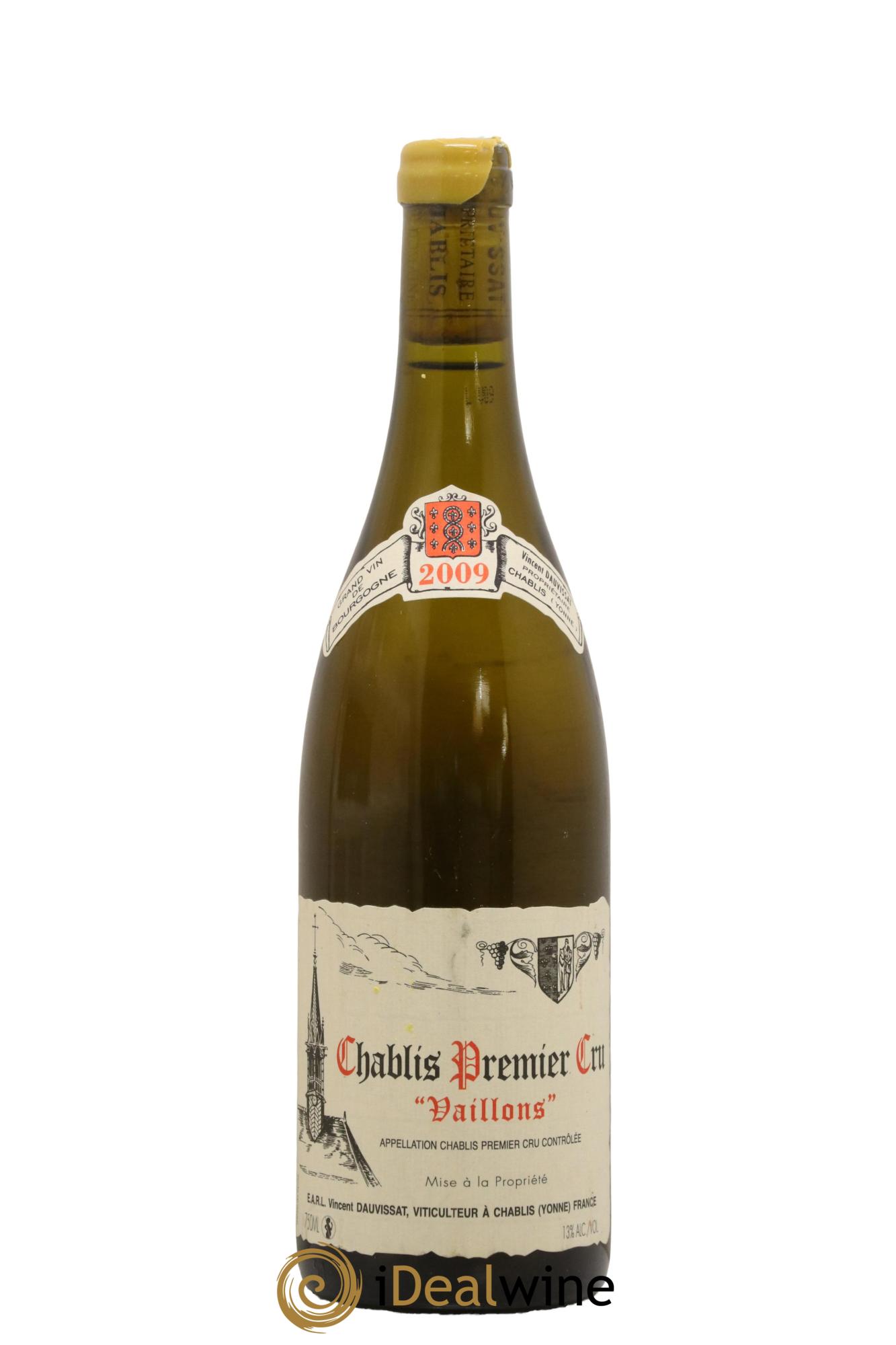 Chablis 1er Cru Vaillons Vincent Dauvissat (Domaine) 2009 - Posten von 1 Flasche - 0